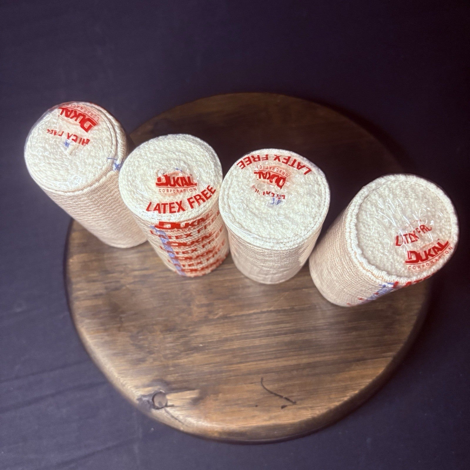 (Pack Of 4) Dukal Elastic Bandage Wrap 4"x 4.5 Yards Latex Free Sealed Rolls2