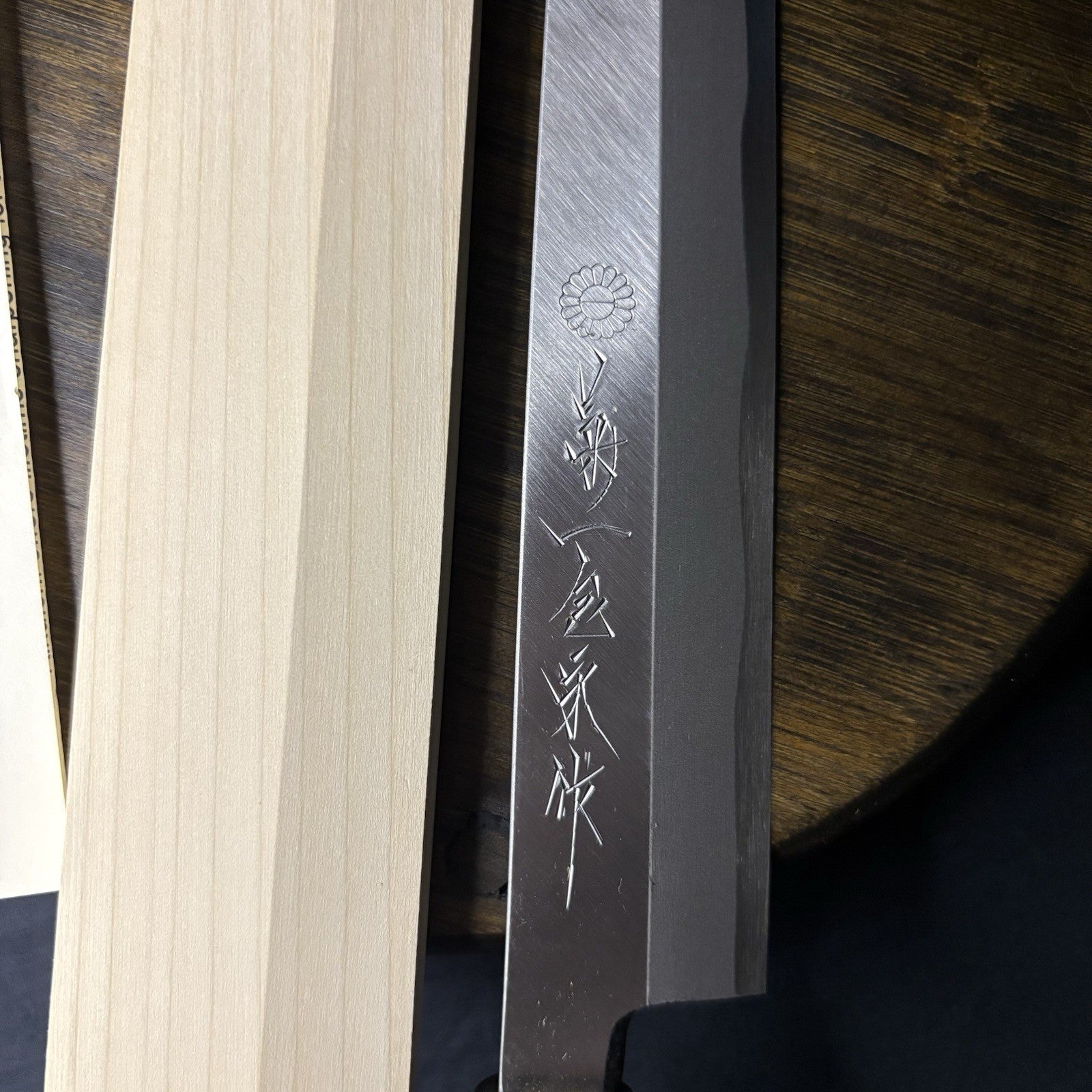 Kikuichi Japanese Chef Knife Kasumitogi Yanagi Sashimi Knife YKT30 12” 30cm7
