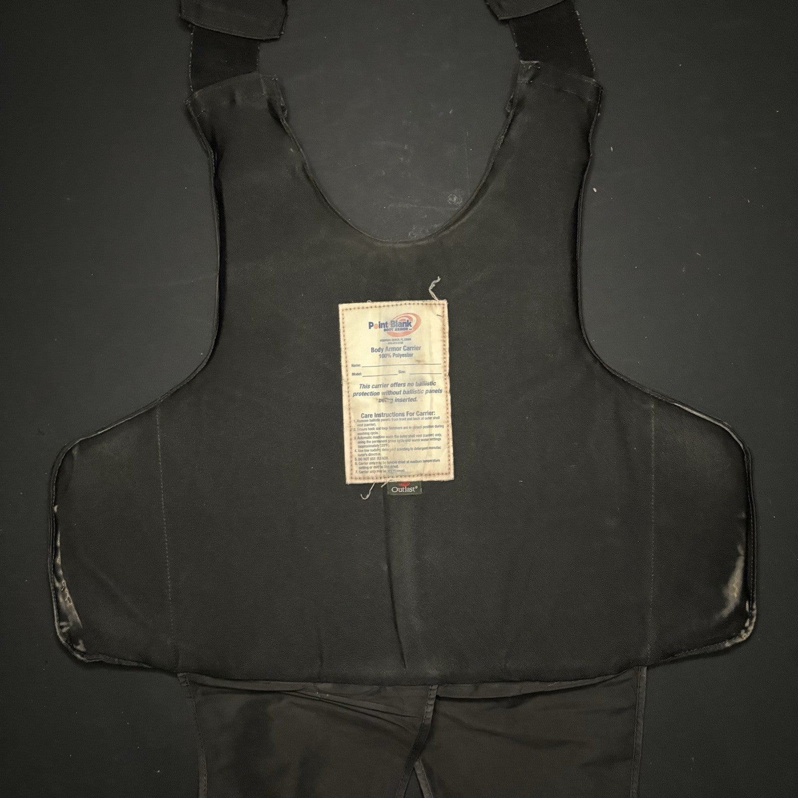 PB Armor 3A Bullet Proof Vest Size Medium IIIA Concealable Vest w/Trauma Plate5