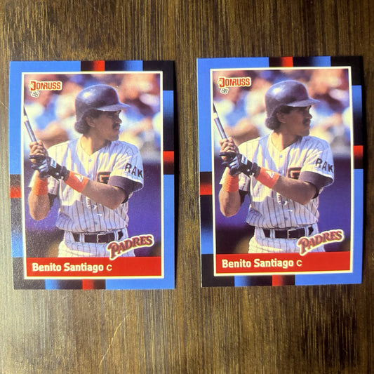 1988 Benito Santiago Lot (2)Donruss #114 ) High Grade Cards, See Photos0