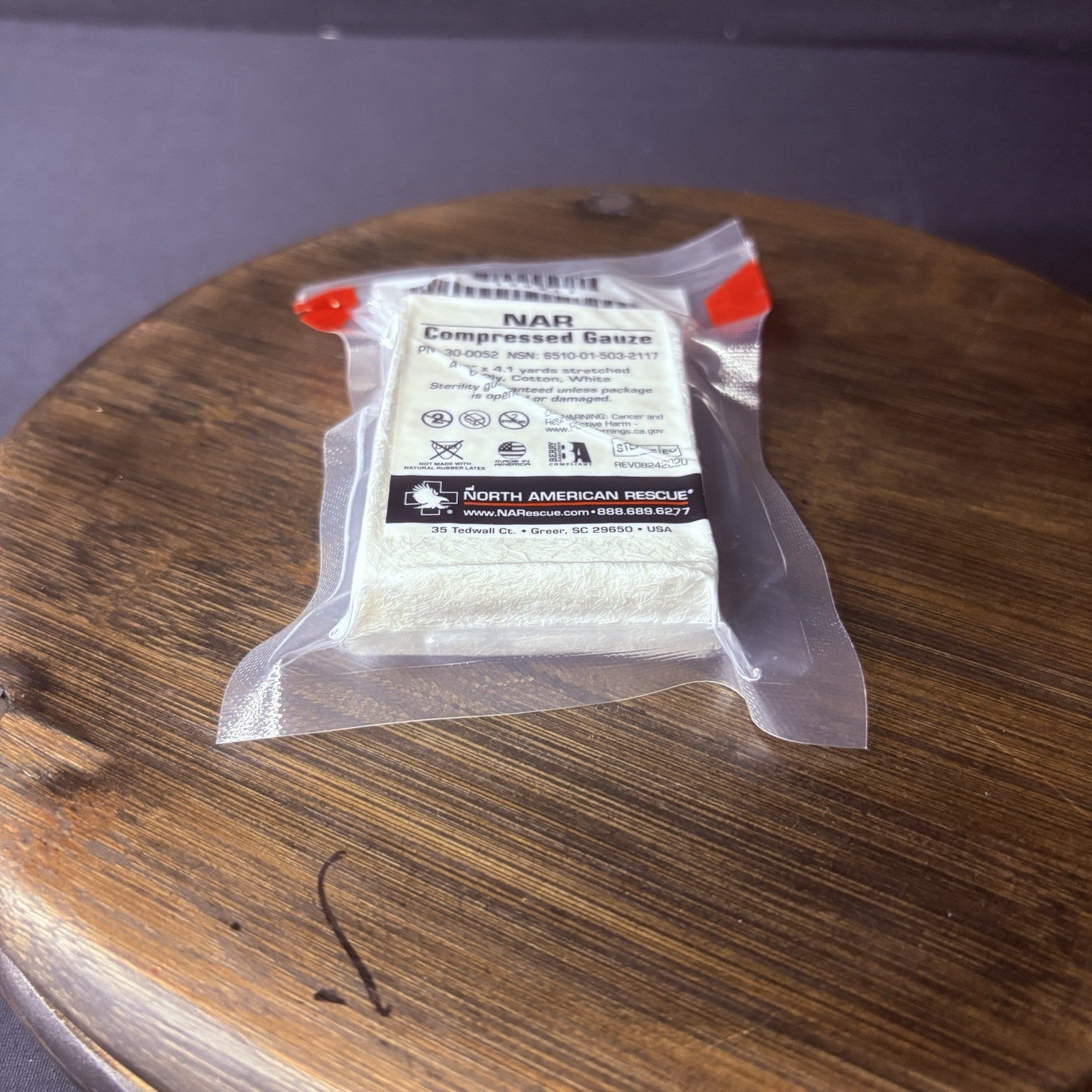 Pack Of (4) NAR Compressed Gauze 4.5 in. x 4.1 yd Sterile, 6-ply 30-00522