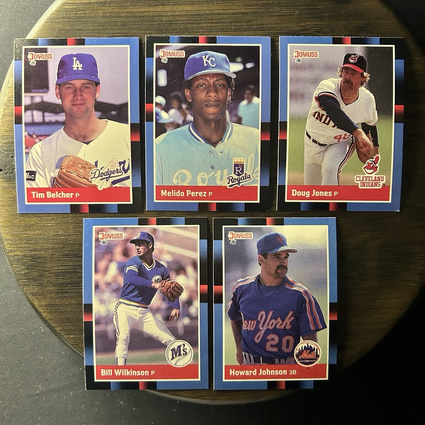 Donruss 1988 High Grade Cards #587, #589, #588, #568, #569 MLB Baseball (Lot 5)0