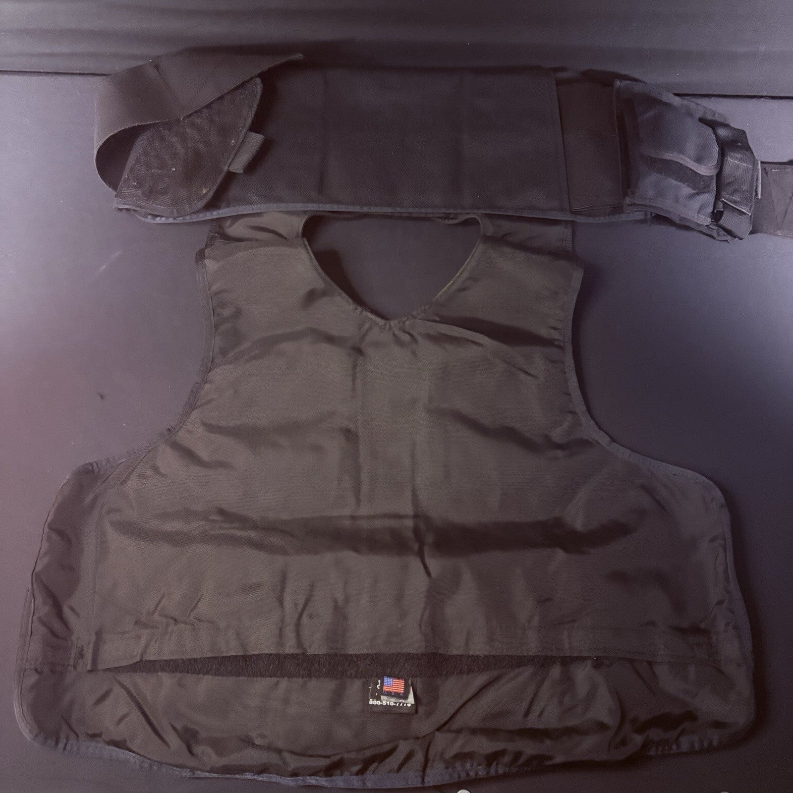 Cordura Tactical Plate Carrier Size XL USA Made w/Radio, Mag, Utility Pouches15
