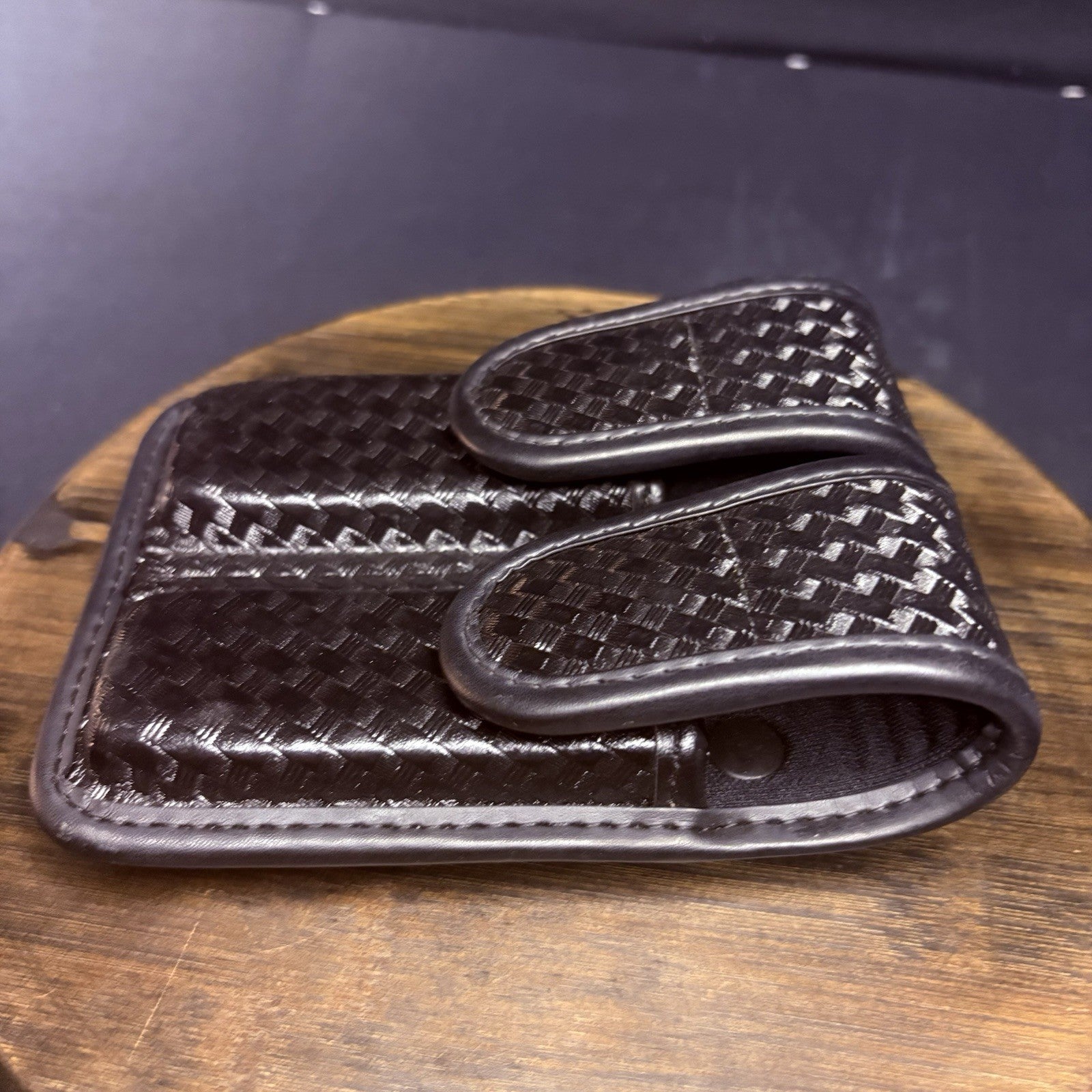Bianchi Magazine Pouch Carrier Size 1 (10mm & .45) Single Stack, Basketweave5