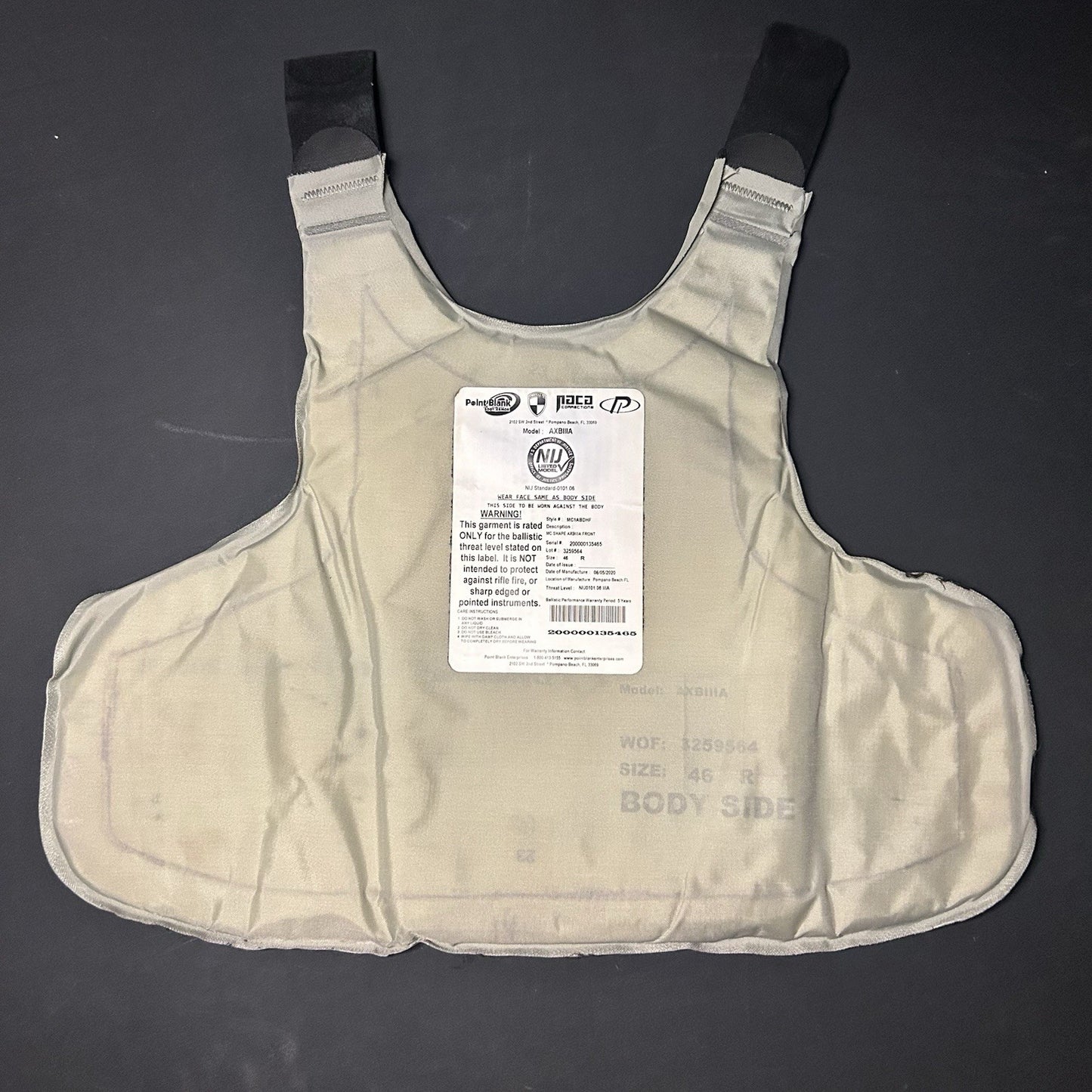PB Armor 3A (IIIA) Vest AXIIIA (Size XL) Hi-Lite Male Carrier ~2020~14