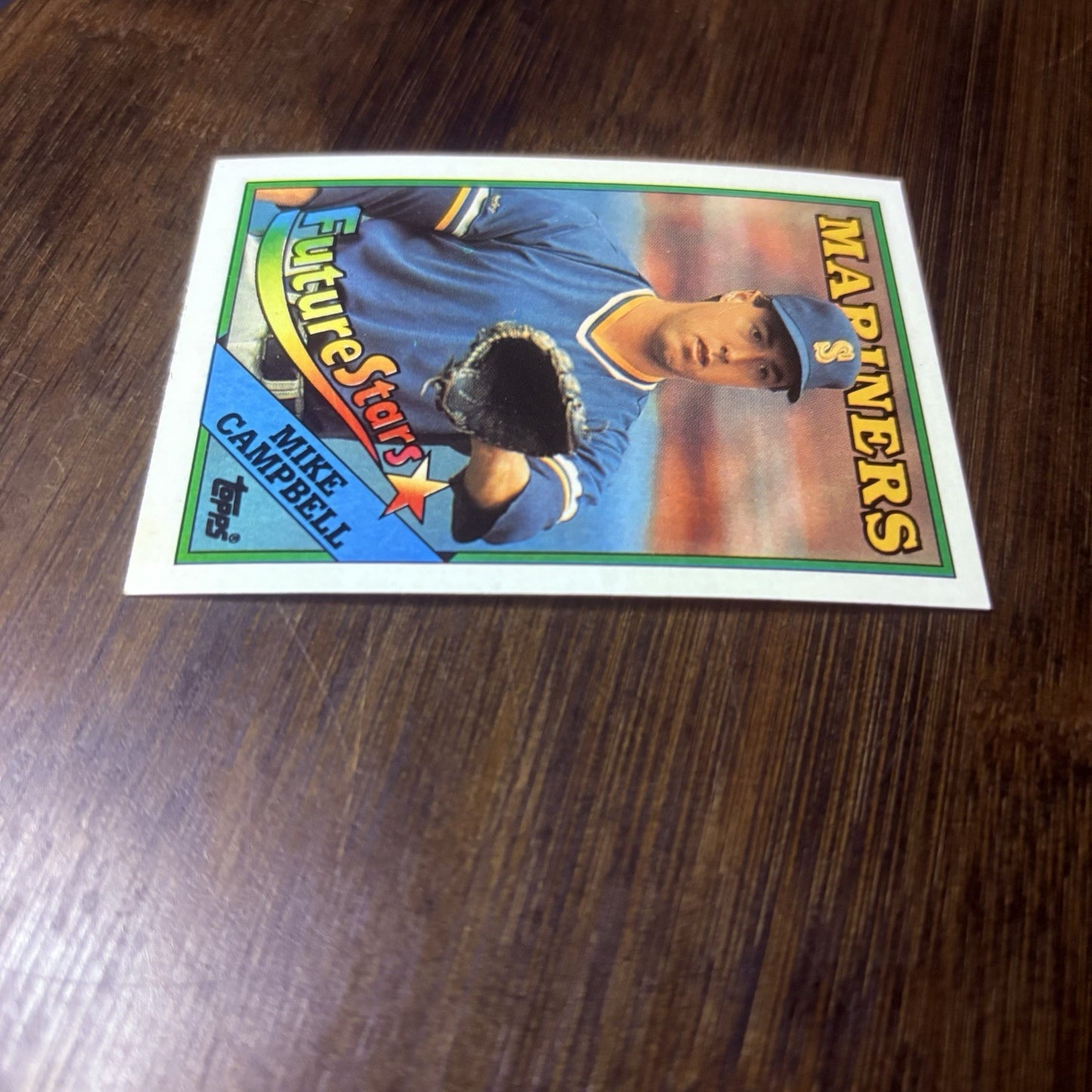 1988 Topps Baseball Card Mike Campbell Rookie Seattle Mariners #2463