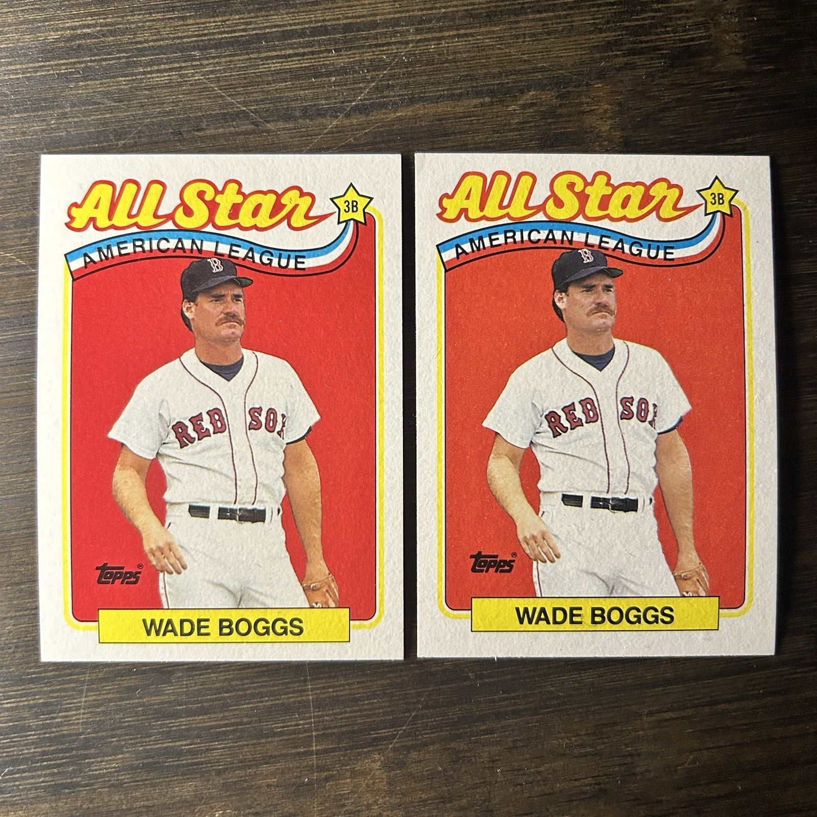 1989 Topps Wade Boggs #399 High Grade MLB Trading Cards (Lot of 2) Baseball0