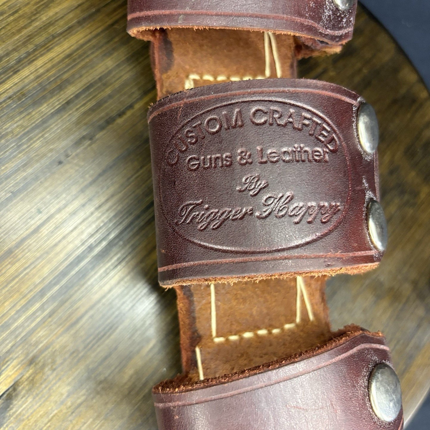 Custom Crafted Guns And Leather Shotgun Shell Belt Carrier By Trigger Happy1