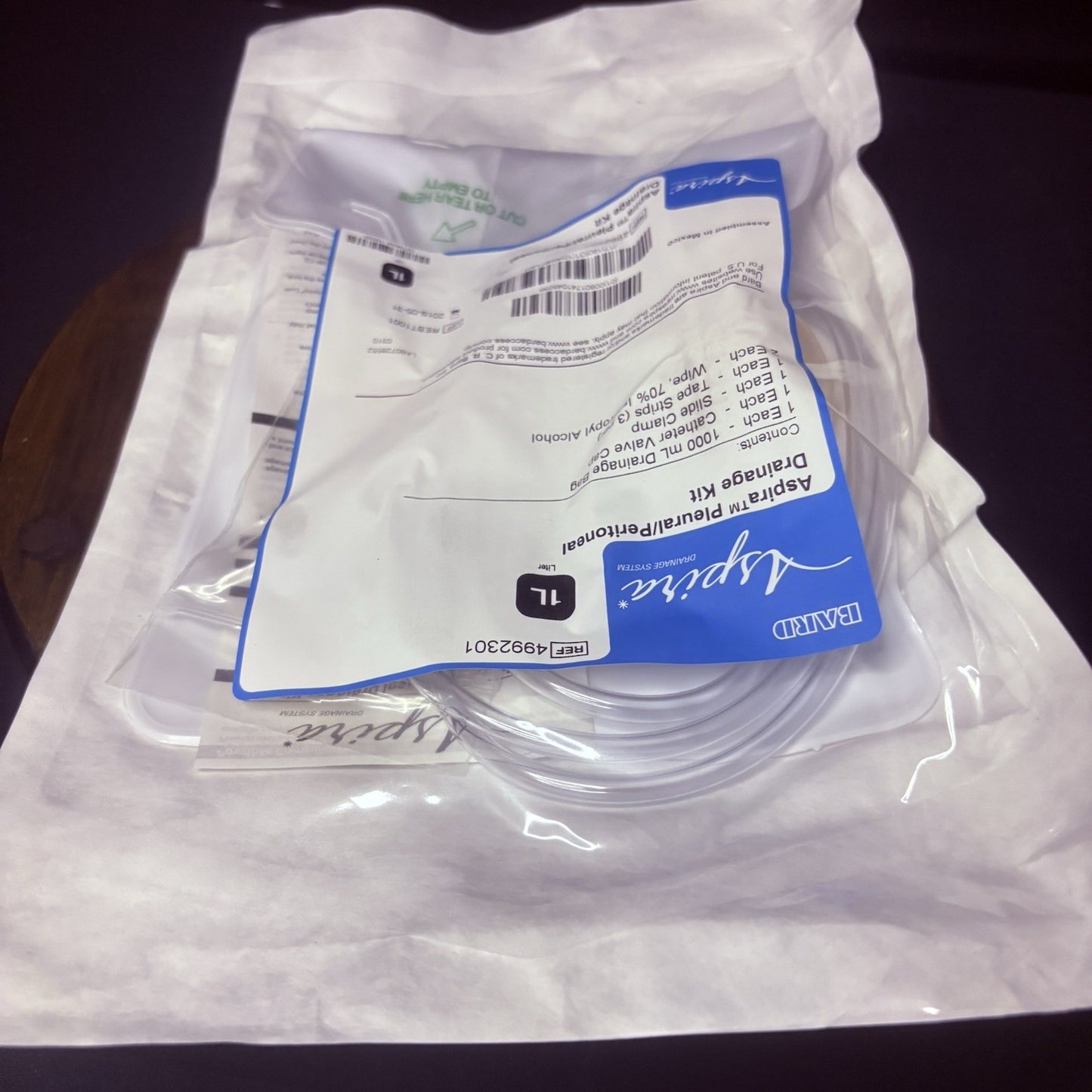 Aspire Drainage Systems - Drainage Kits - 4992301 - Pleural/Peritoneal 1,000ml6