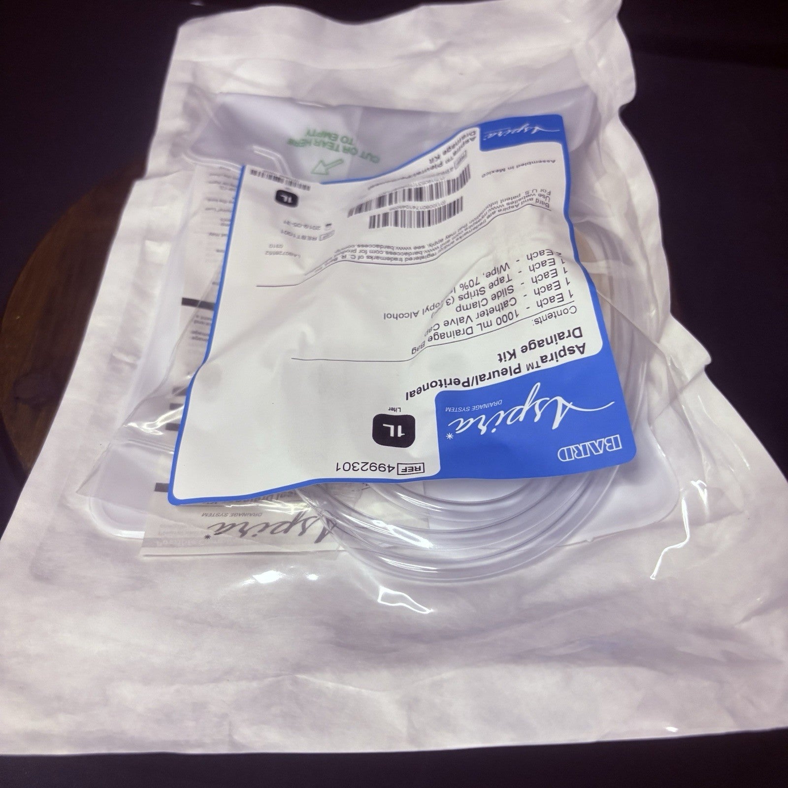 Aspire Drainage Systems - Drainage Kits - 4992301 - Pleural/Peritoneal 1,000ml6