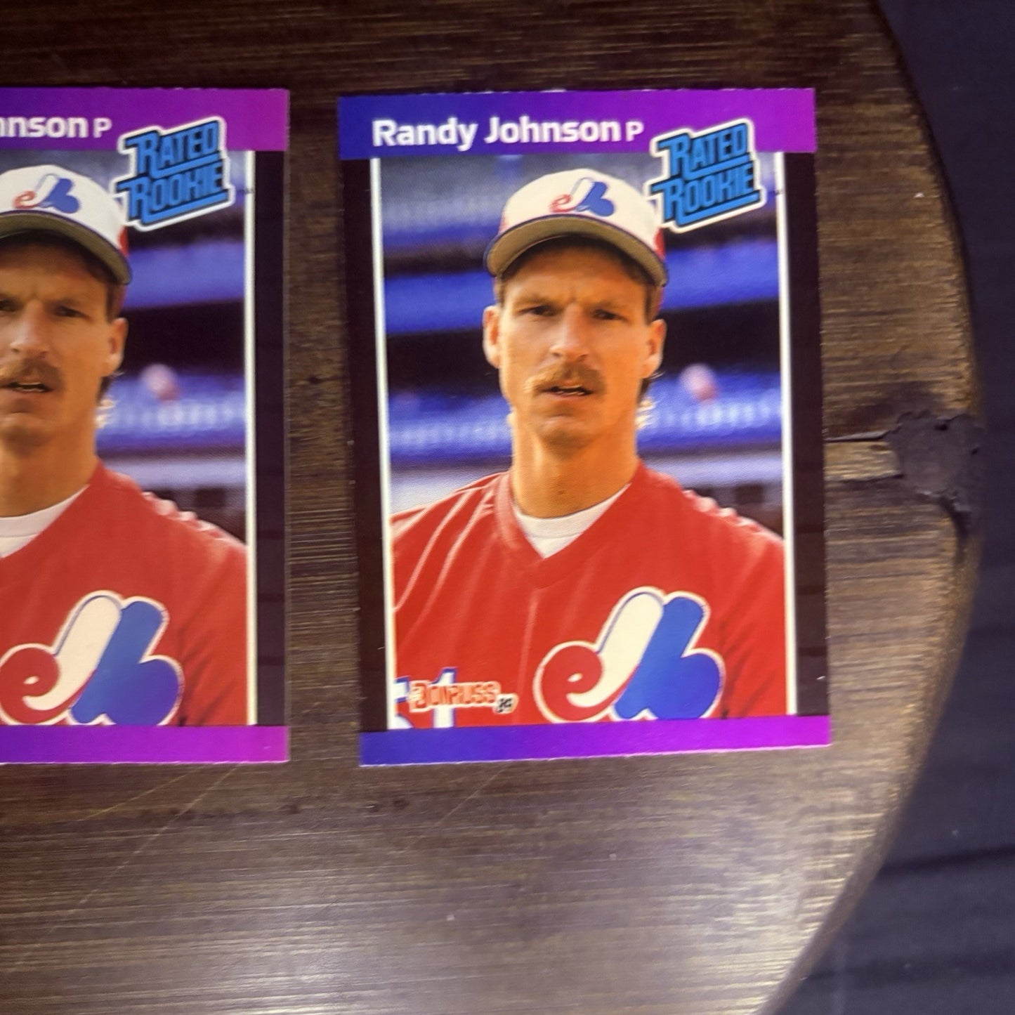 1989 Donruss RANDY JOHNSON Rookie Card #42  Montreal EXPOS  (Lot of 3)4