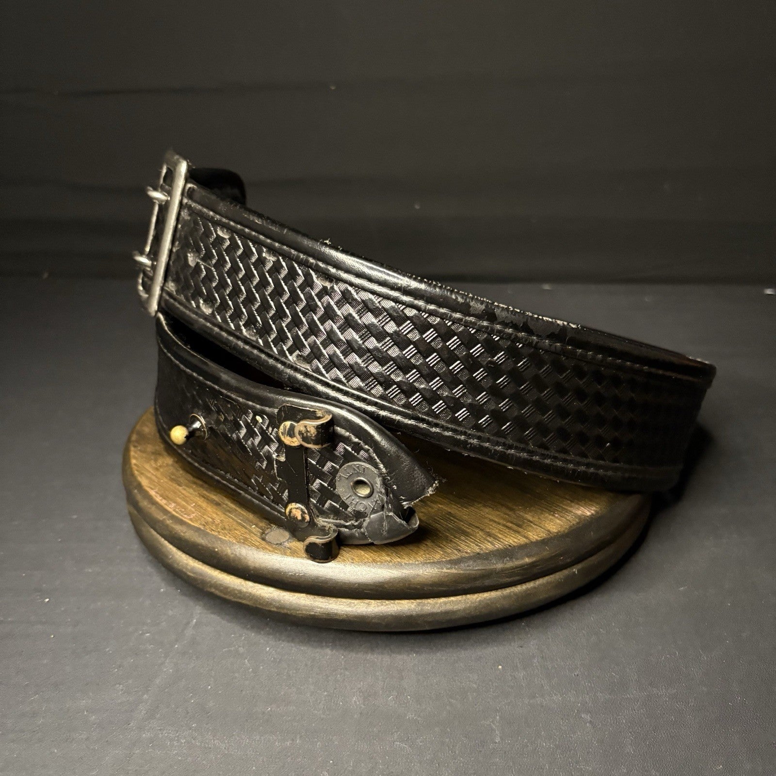 Bianchi 7960 Belt AccuMold Elite Sam Browne Duty Belt Size 32”- 34” Basketweave7