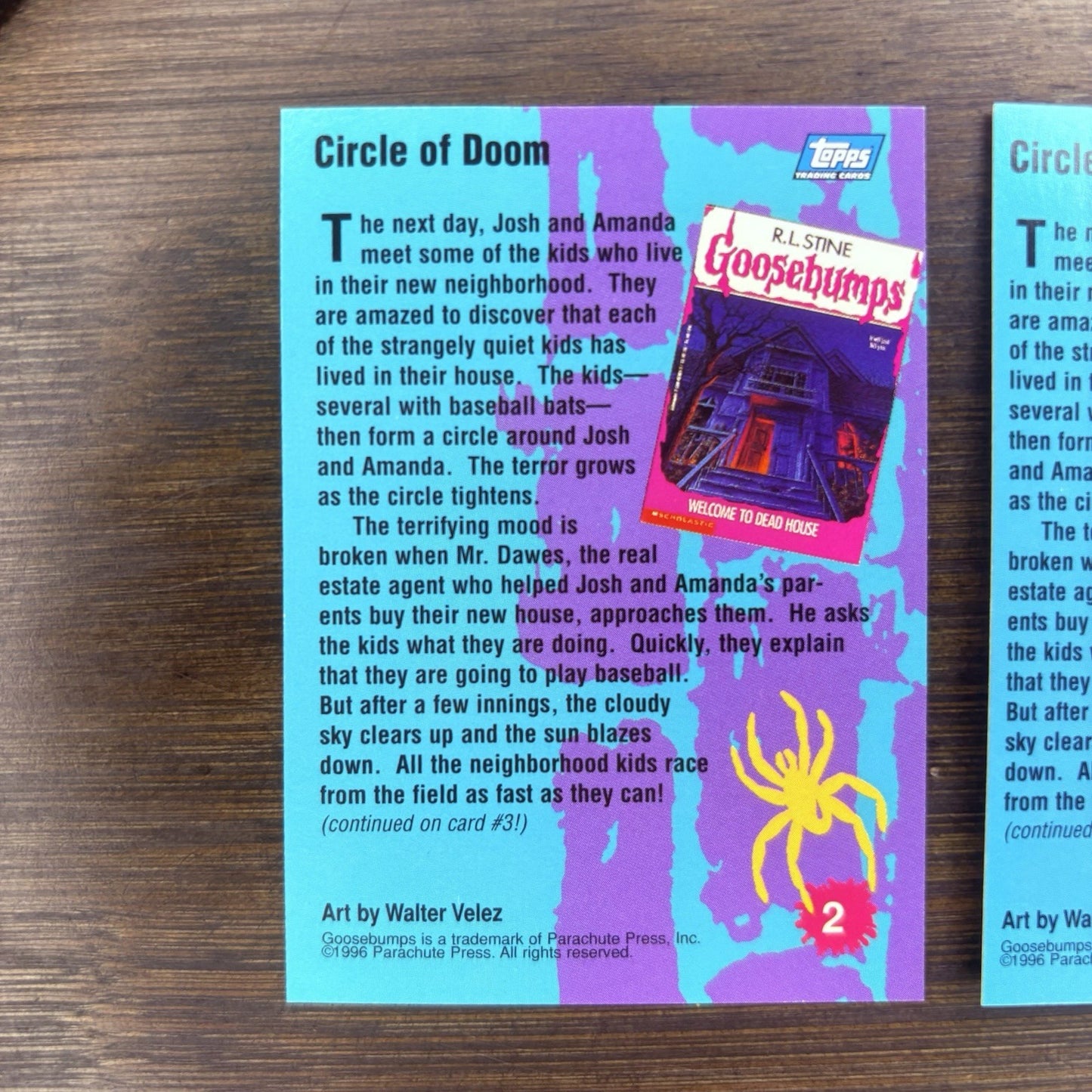 1996 Goosebumps Circle Of Doom #2 Lot Of (2) High Grade Trading Card, See Photos14