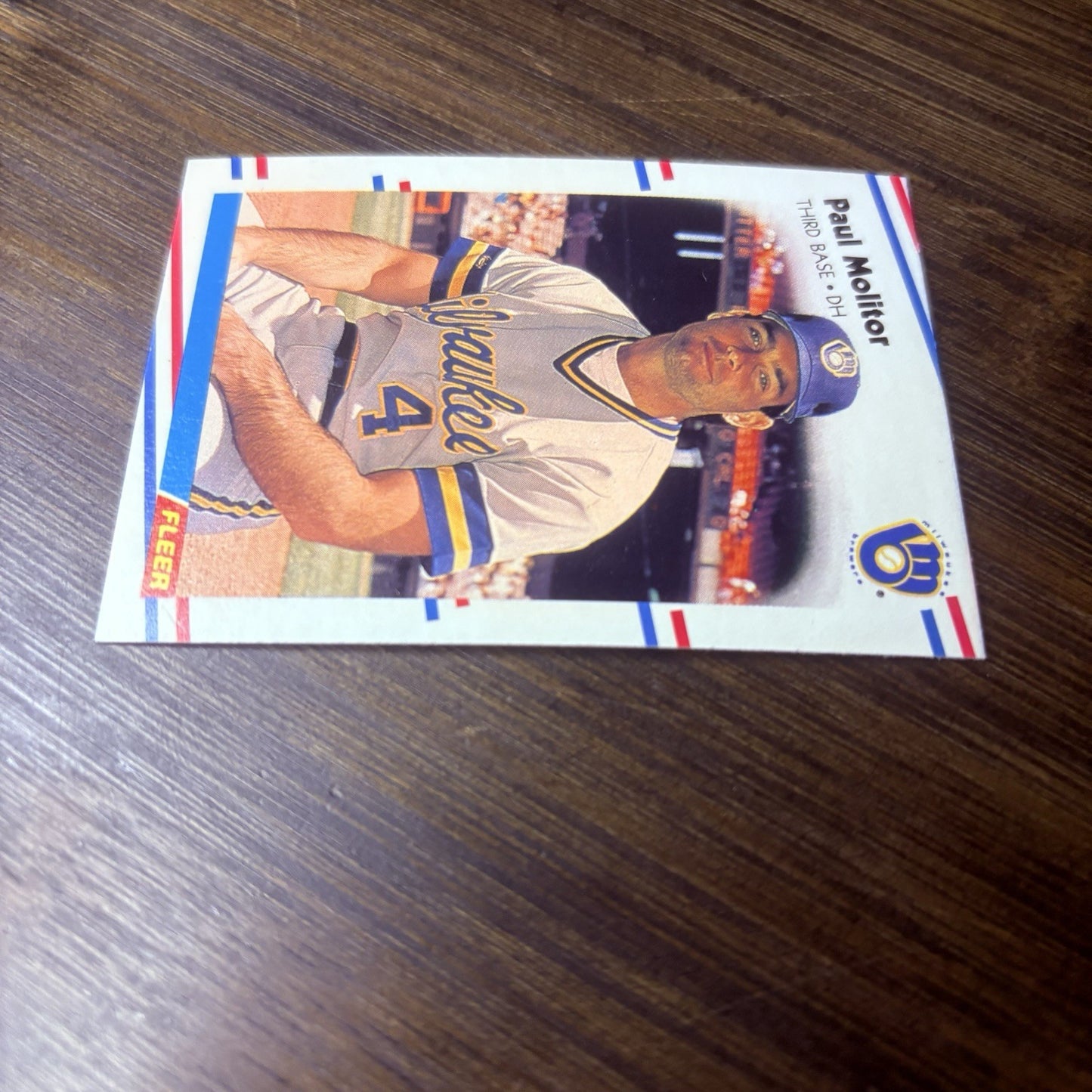 1988 Fleer Paul Molitor Baseball Card #169 Mint FREE SHIPPING3