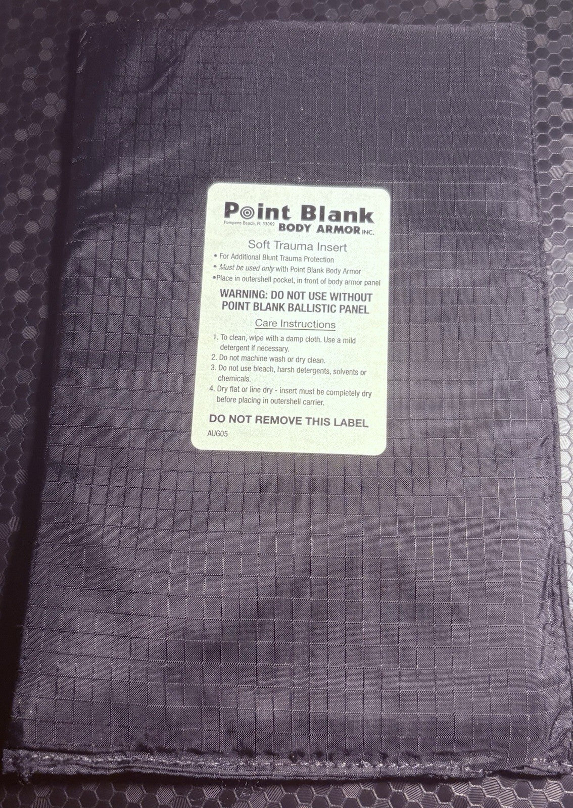 PB Level II (2) Bullet Proof Vest Size SMALL Concealable Vest w/ Trauma Plate8