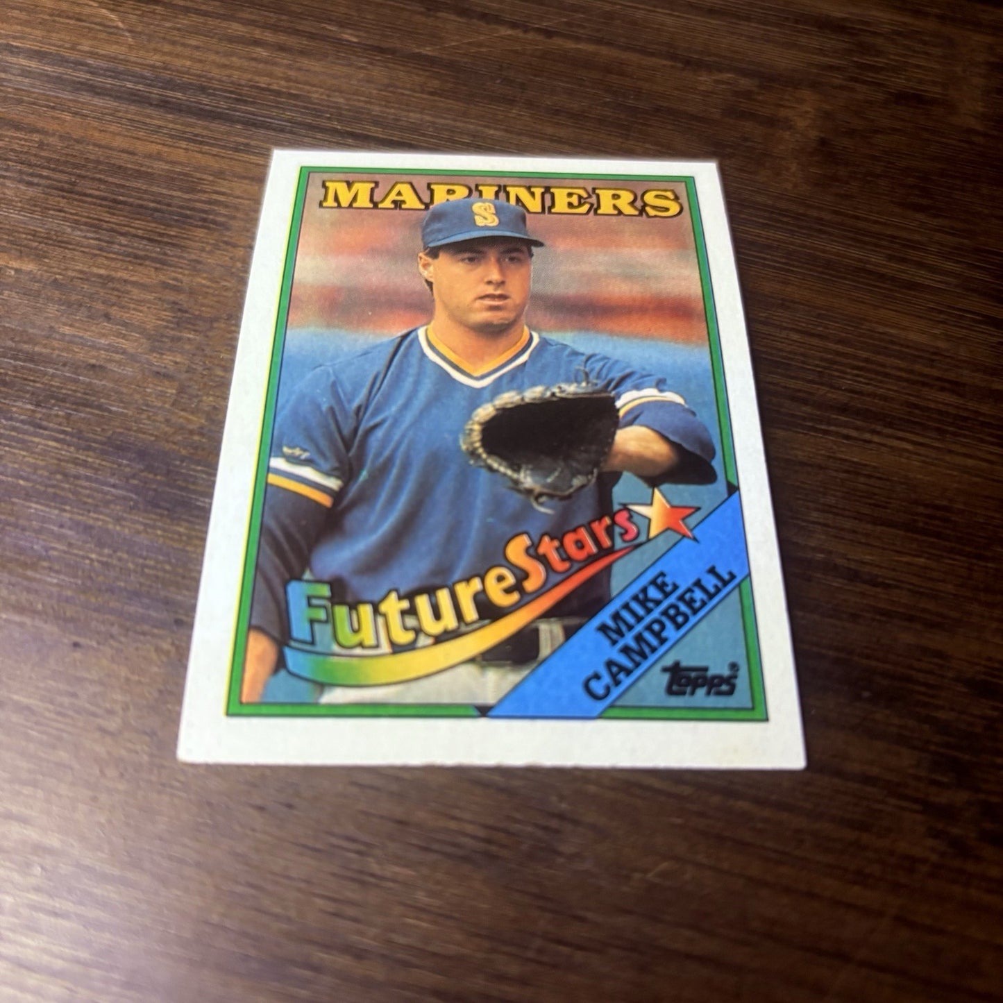 1988 Topps Baseball Card Mike Campbell Rookie Seattle Mariners #2462