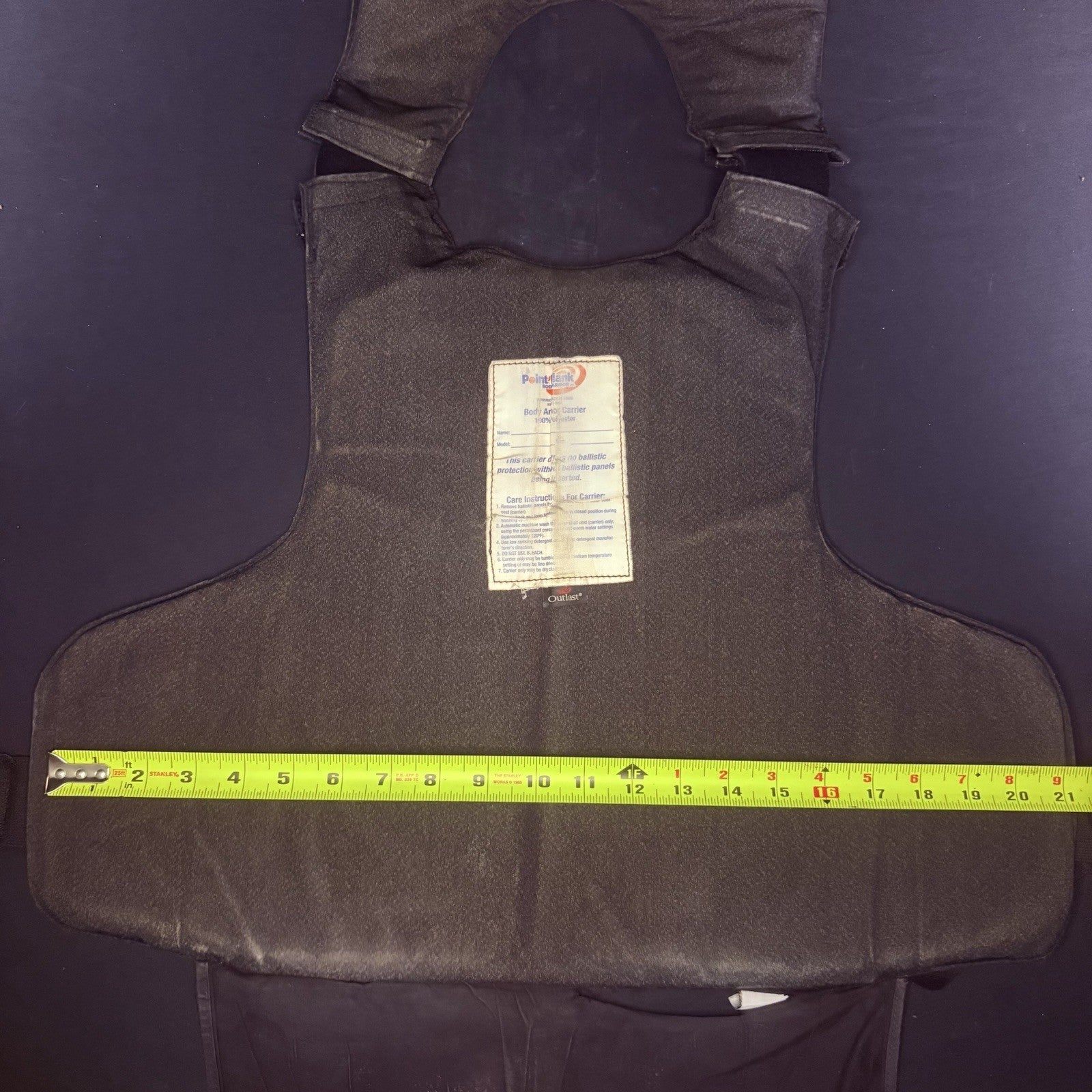 PB Armor 3A Bullet Proof Vest Size Large IIIA Ballistic Concealable Body Armor13