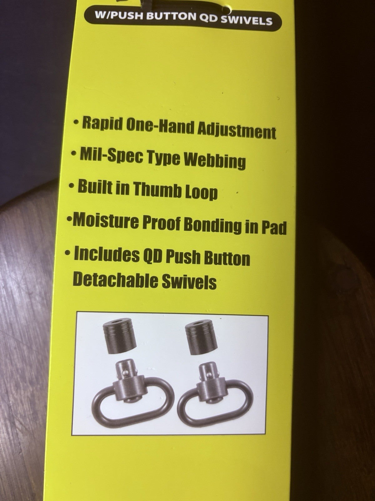 Outdoor Connection Padded Super Sling Coyote Brown Rifle Sling w/QD Swivels2