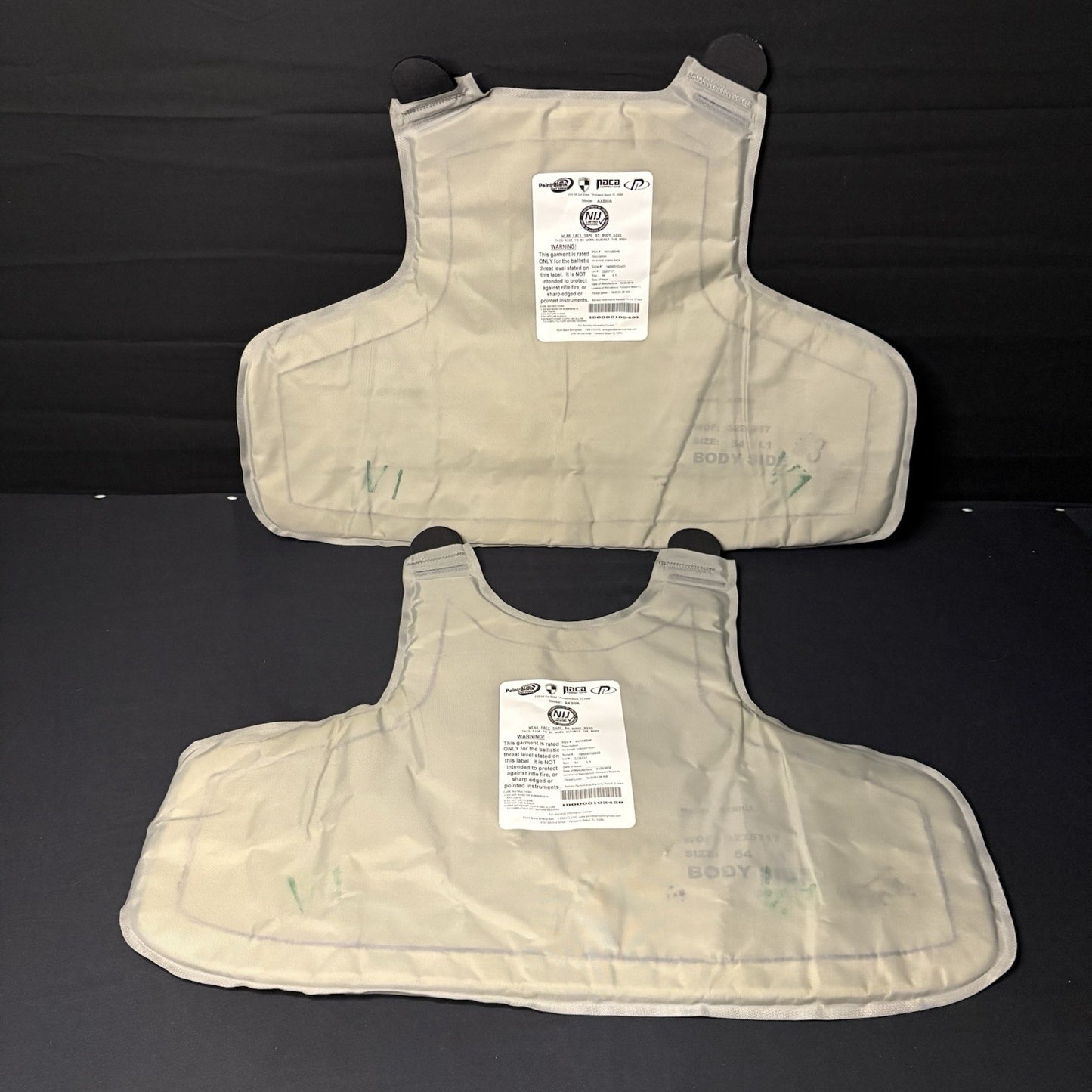 PB Armor 3A (IIIA) Plates AXIIIA Size (XXL) XX-Large & Long ~2019~ Bullet Proof0