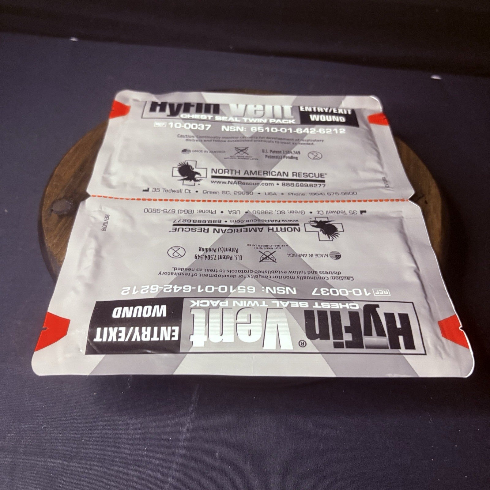 Twin Pack – HyFin Vent Compact Chest Seal (2 Seals Total) | for Entry/Exit5