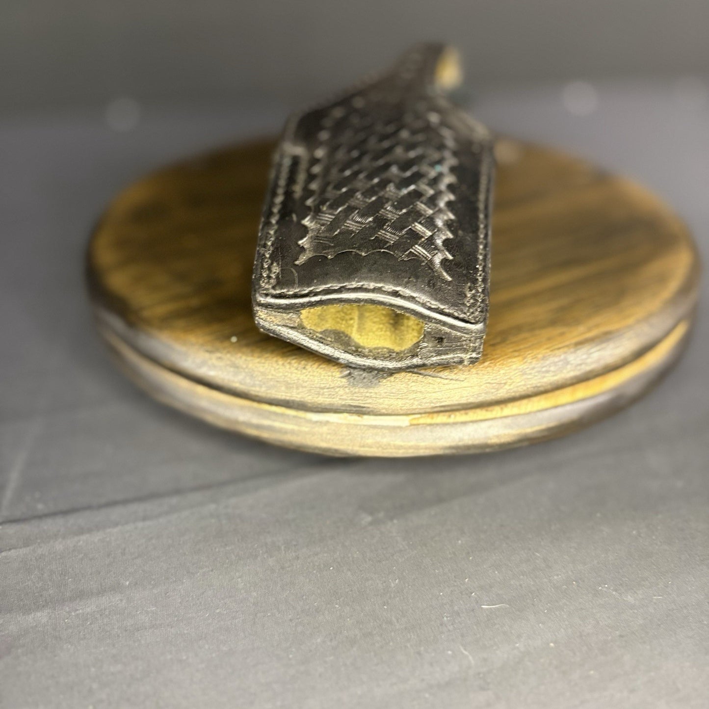 Safariland #55 Black Basket Weave Holseter For Colt C Pistols Snap Closure3