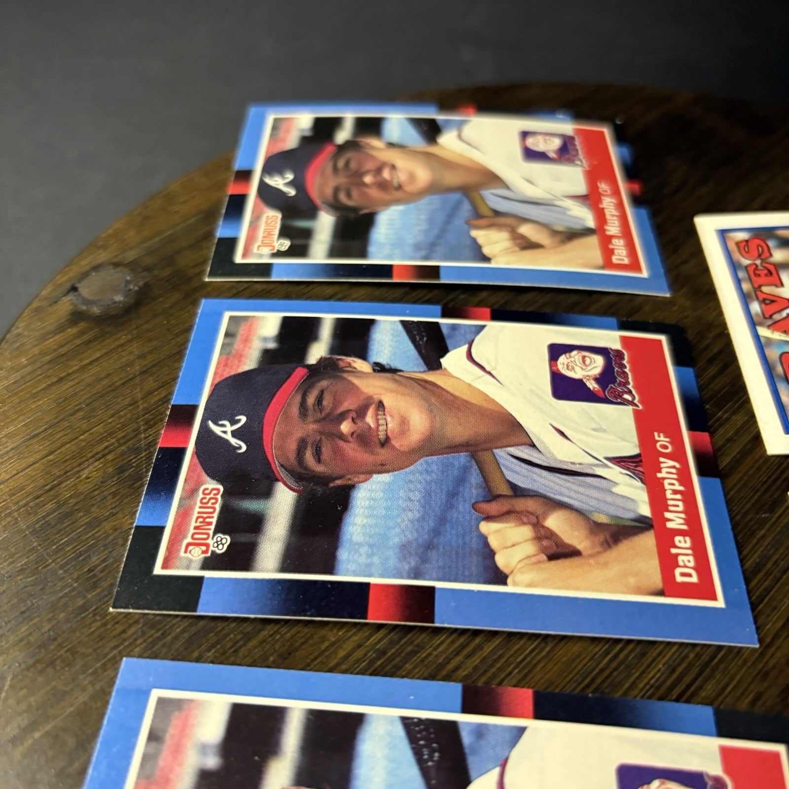 Dale Murphy 1988 (5) Card Lot Topps  #90 / Donruss #78 HIGH GRADE See Photos14