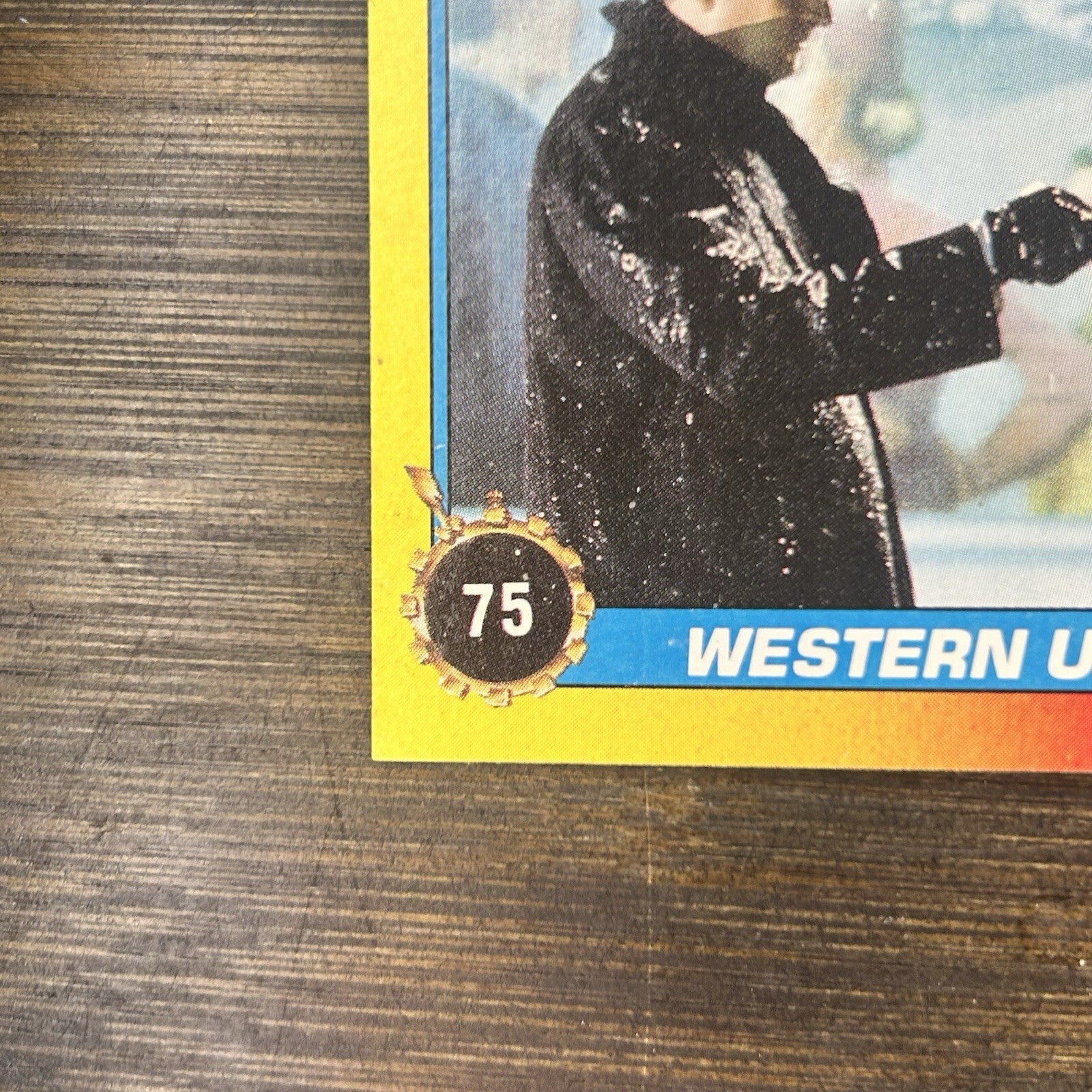 1989 Back to the Future #75 Topps Trading Card "Western Union Delivers!"4