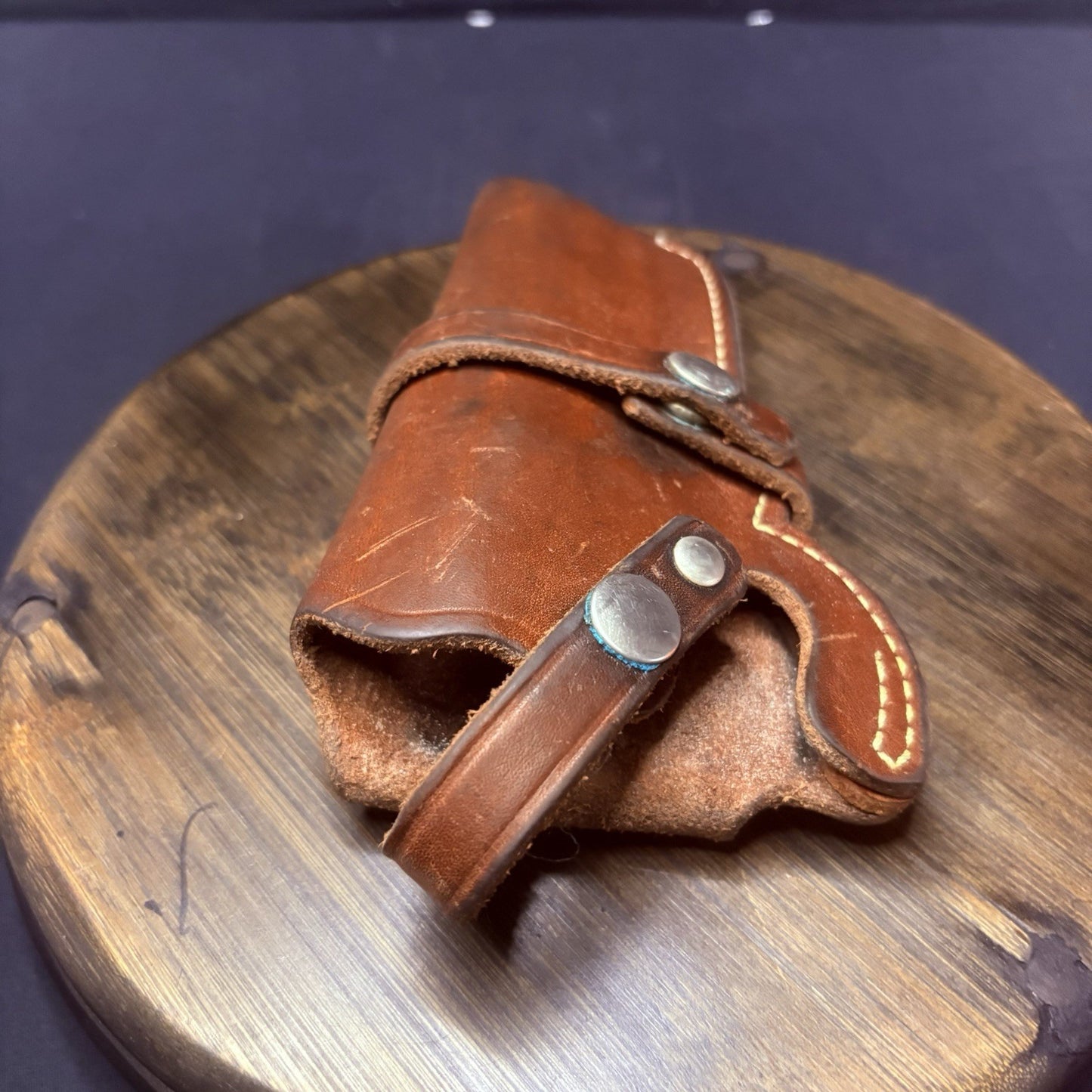 Smith & Wesson 4" K Frame Revolver Holster Leather (Size 21 64) Retention Snaps8