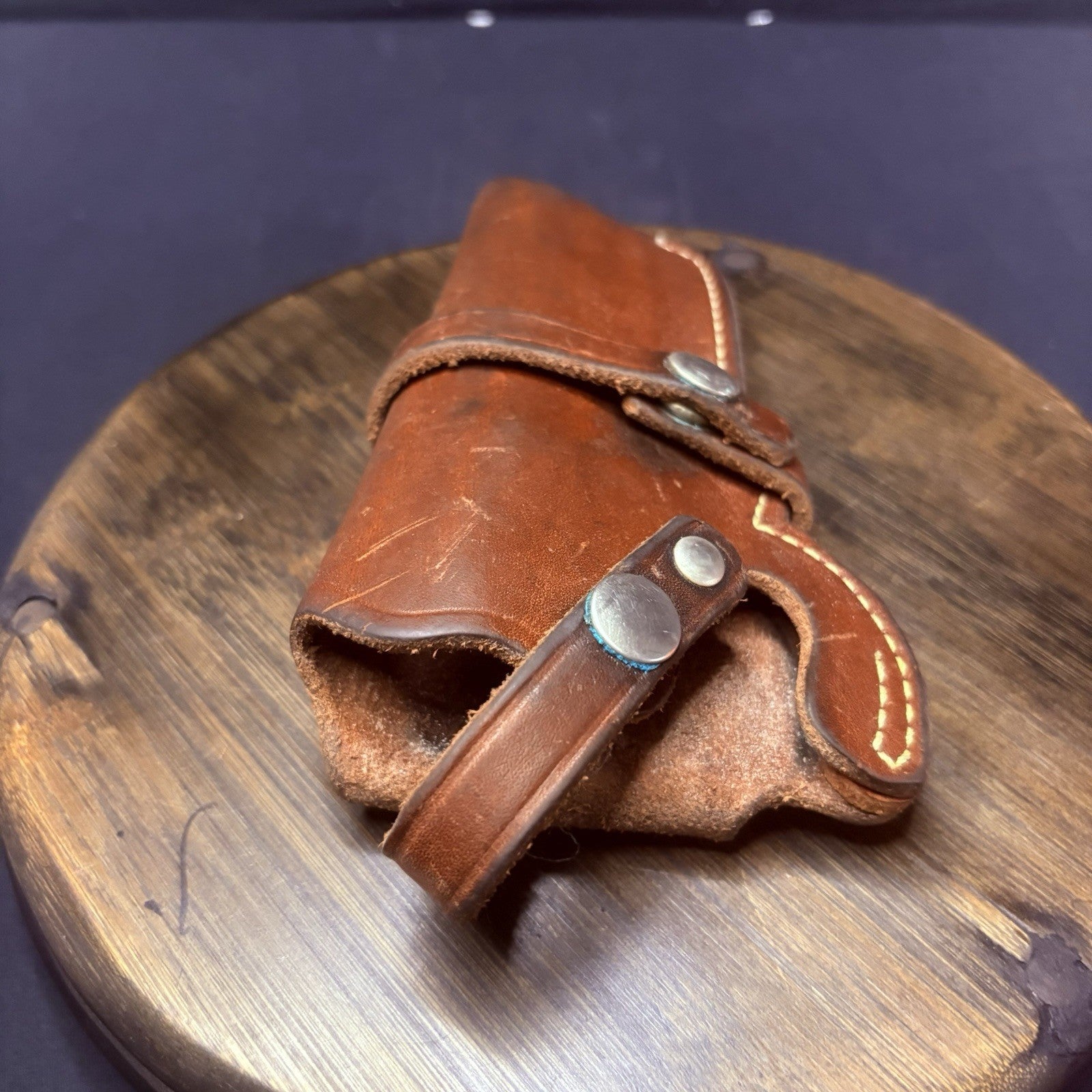 Smith & Wesson 4" K Frame Revolver Holster Leather (Size 21 64) Retention Snaps8