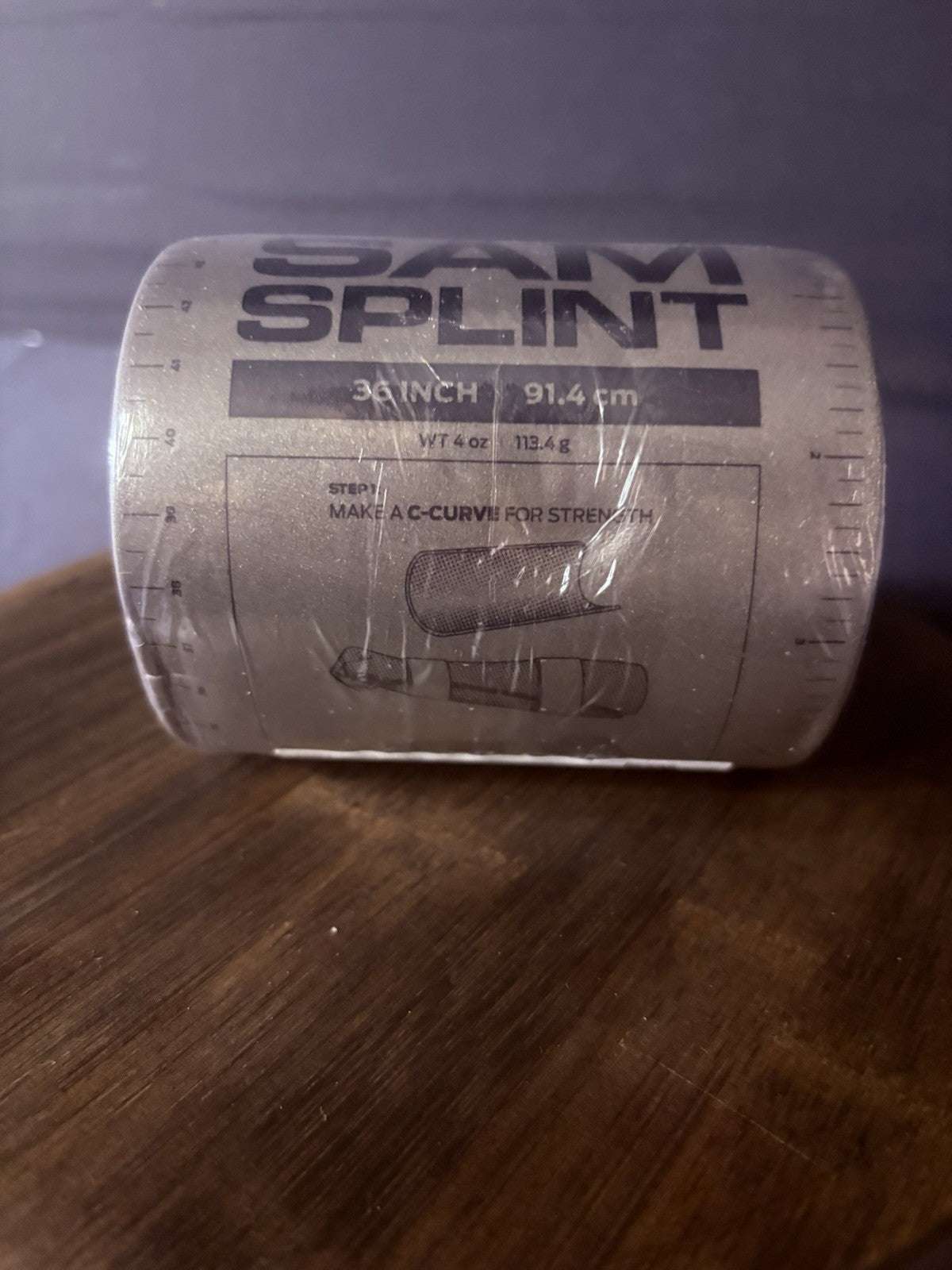 36" SAM Splint Rolled For First Aid Kit, Gray, Army Style for Trauma1