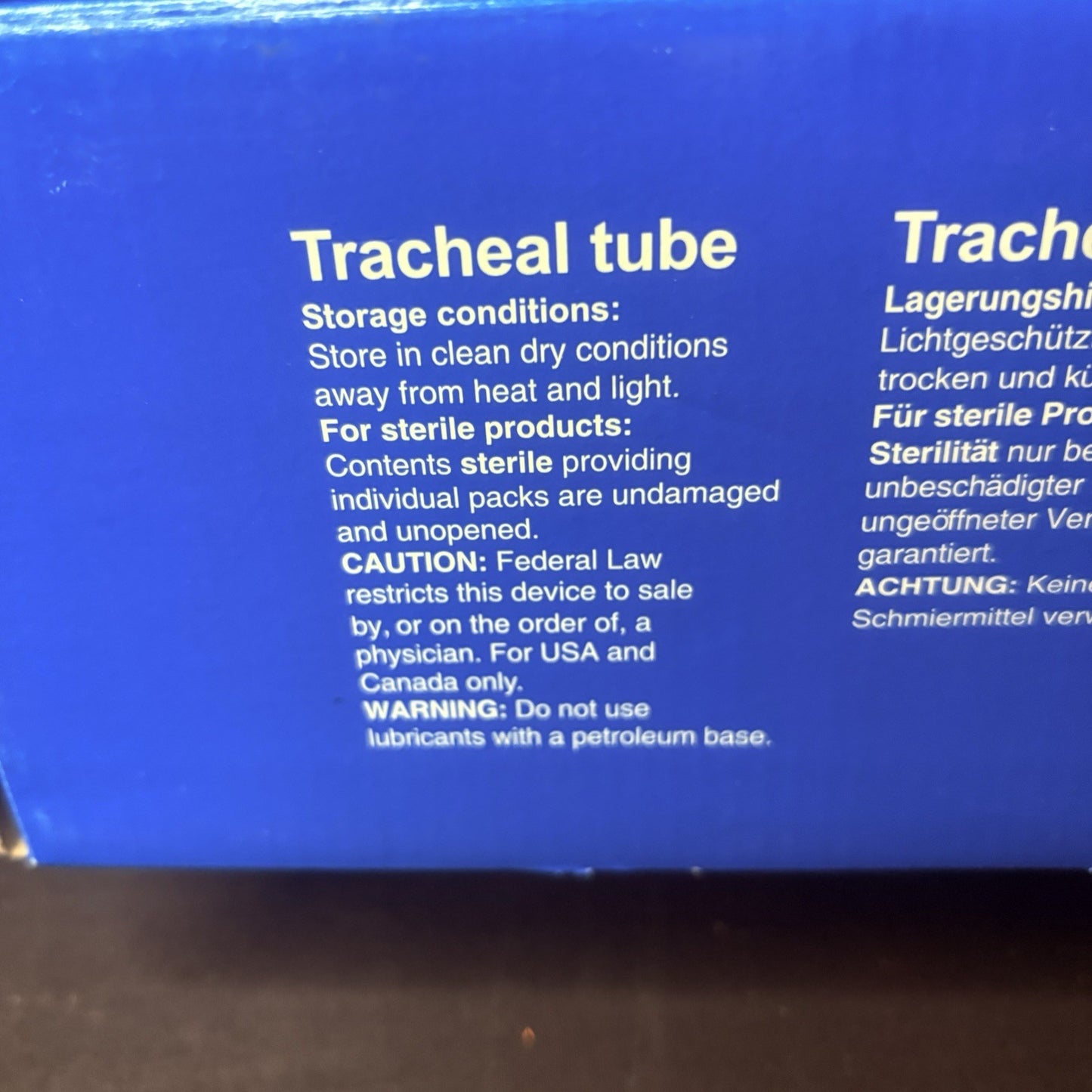 Rusch Box Of 10 Sterile Endotracheal Tube 6.0 mm w/Cuff Individually Packaged7