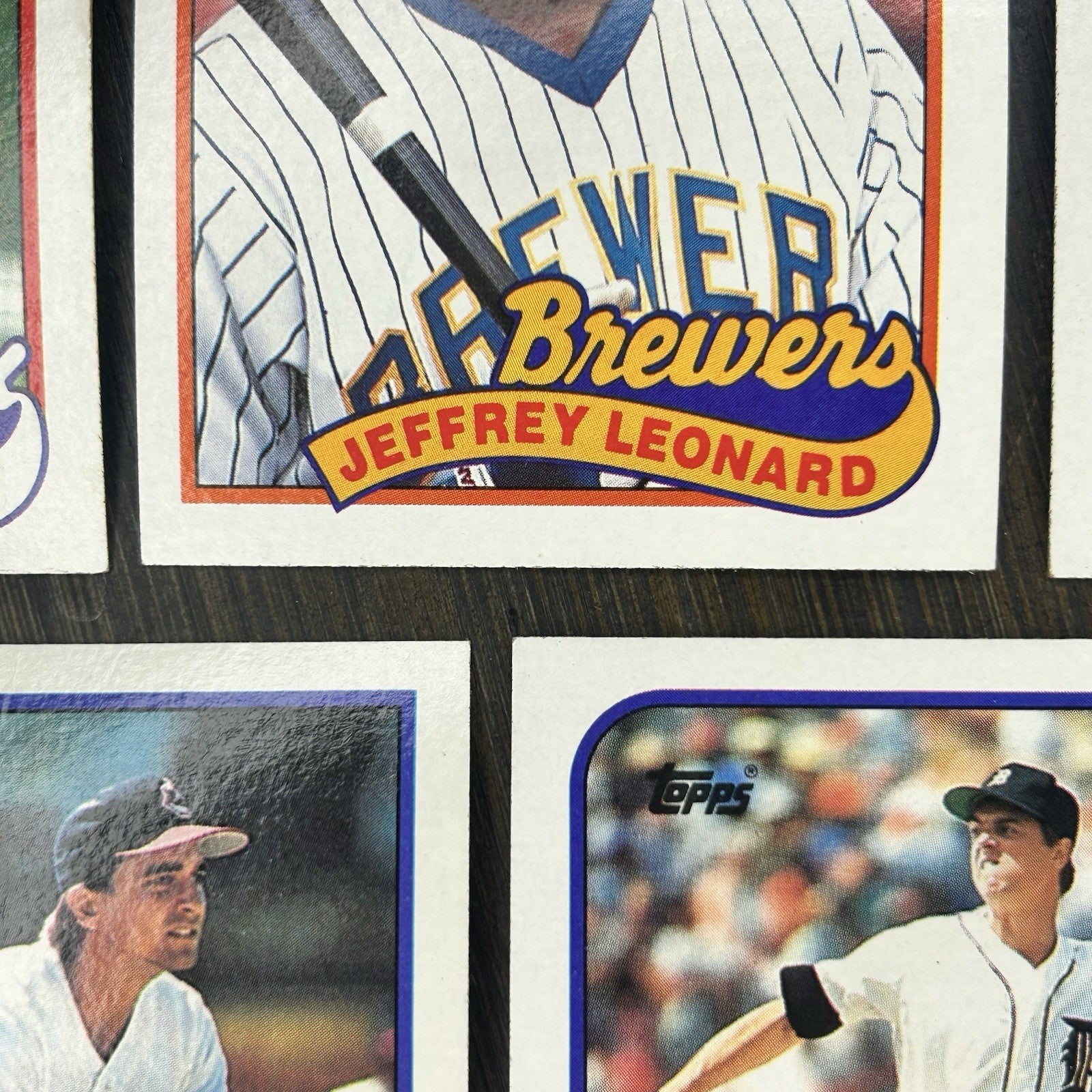 1989 Topps High Grade MLB Cards #308, #160, #739, #603, #147
