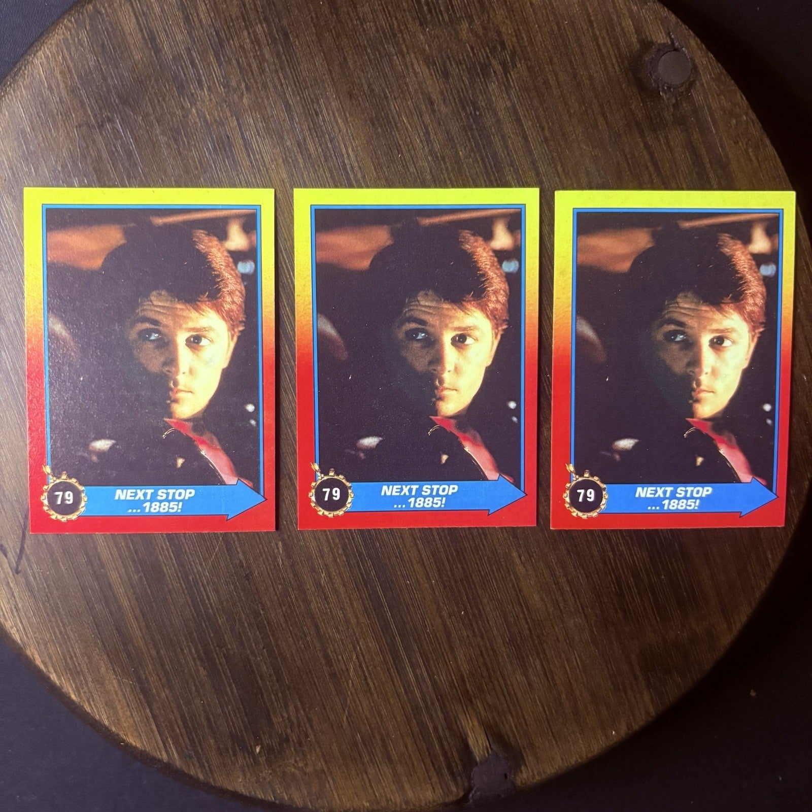 (Lot Of 3) 1989 Topps Back to the Future II #79 "Next Stop... 1885!" High Grade0