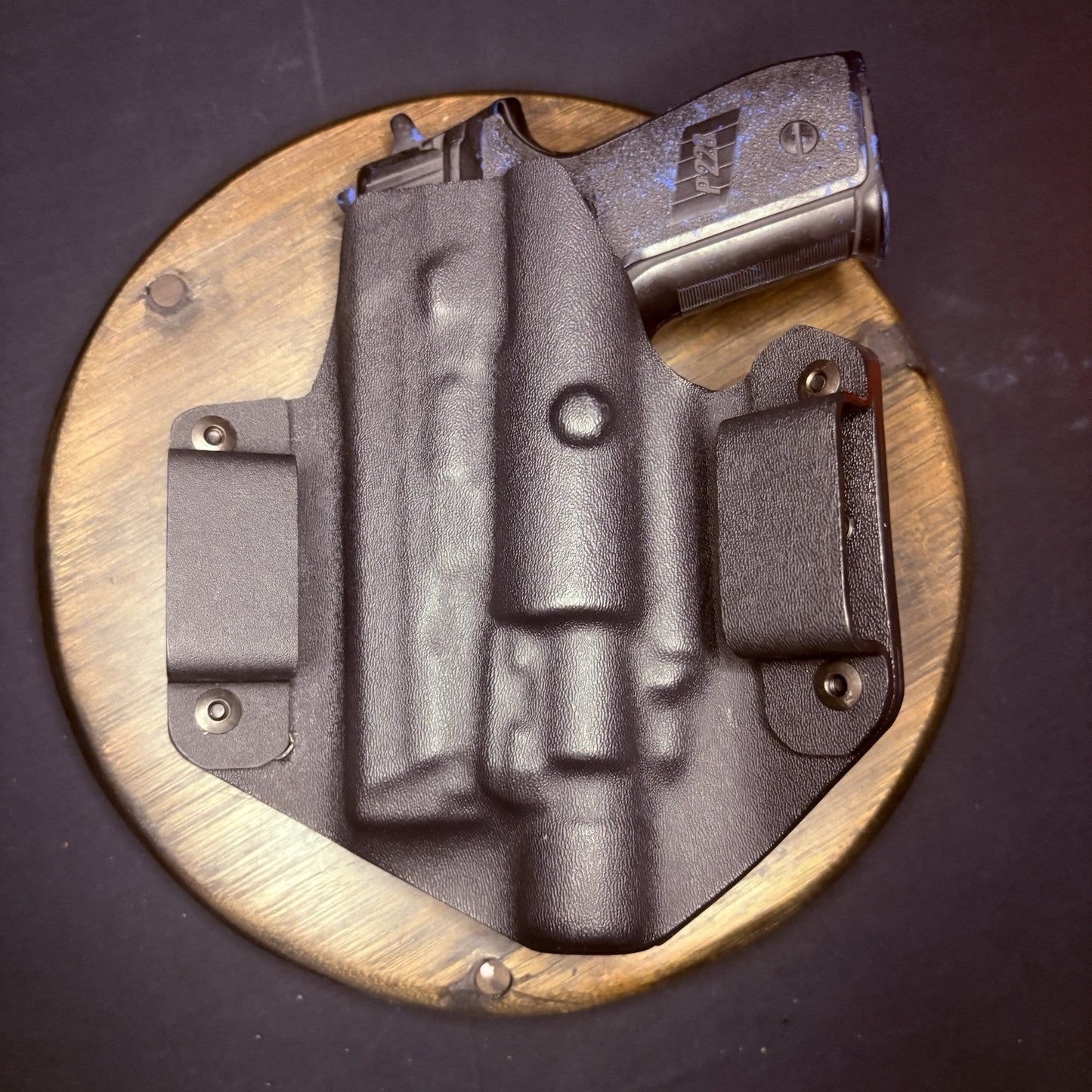 Sig Sauer P228 + Light Holster Kydex Black Double Belt Loop1