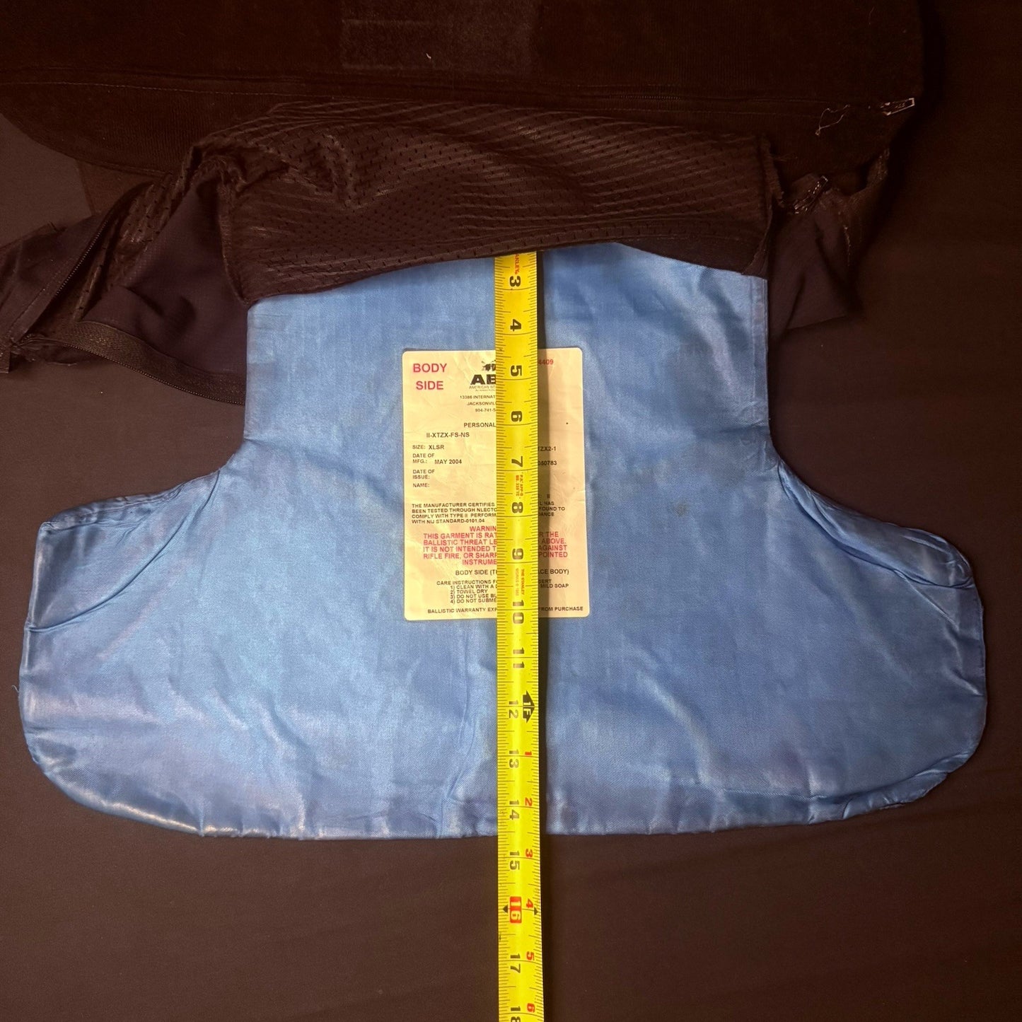 American Body Armor Bullet Proof Vest Level II (2) Size Medium NICE13