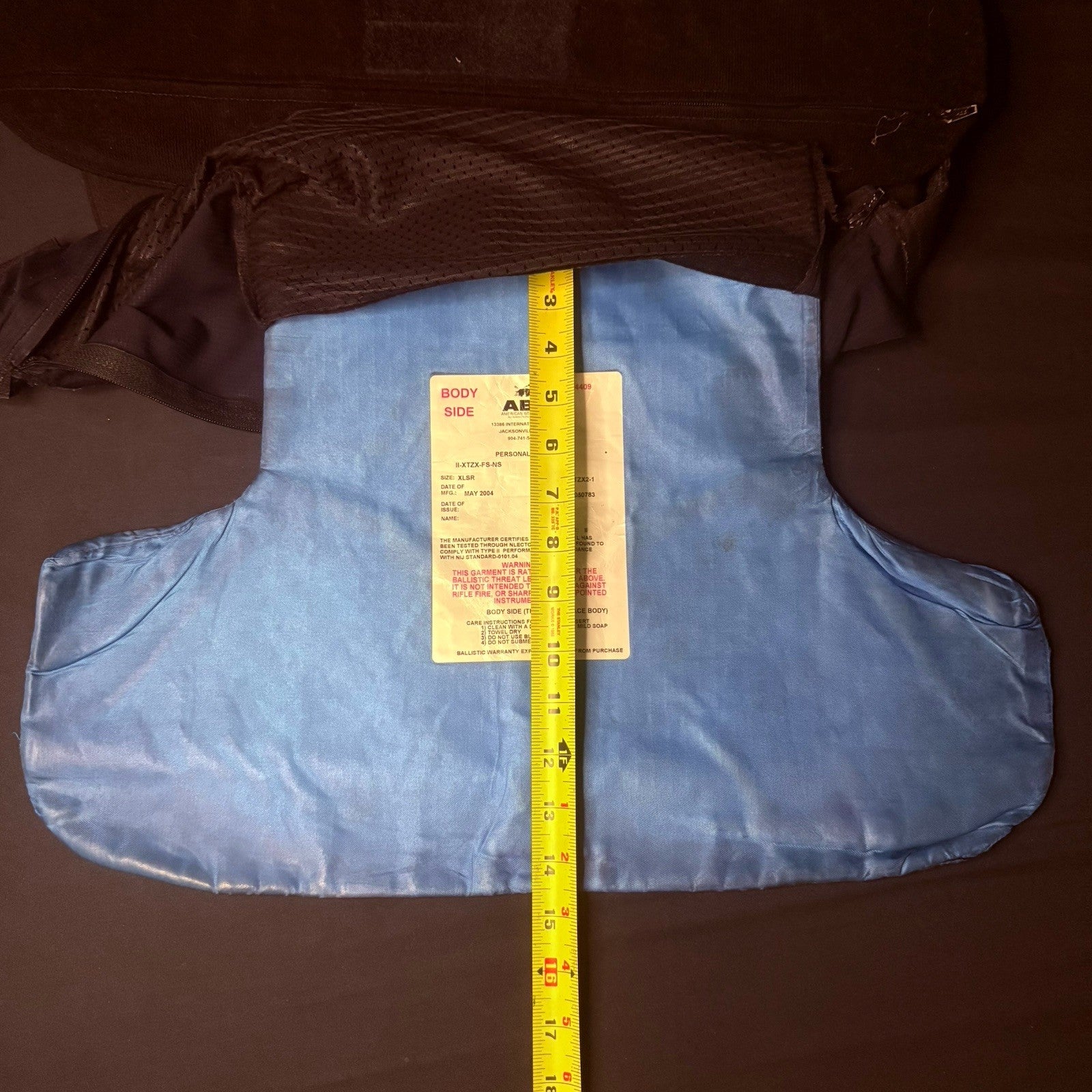 American Body Armor Bullet Proof Vest Level II (2) Size Medium NICE13