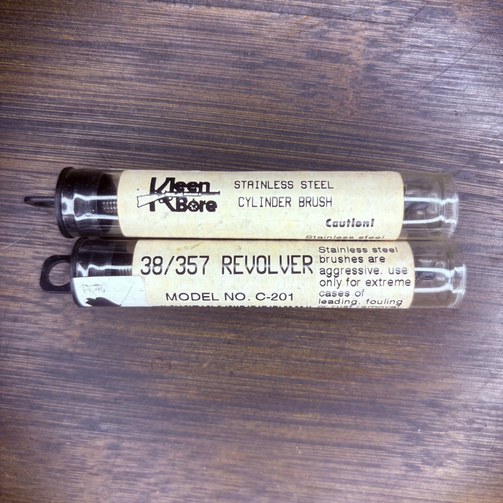 (2 PACK) KleenBore 38/357 Revolver Cylinder Stainless Steel Brushes1