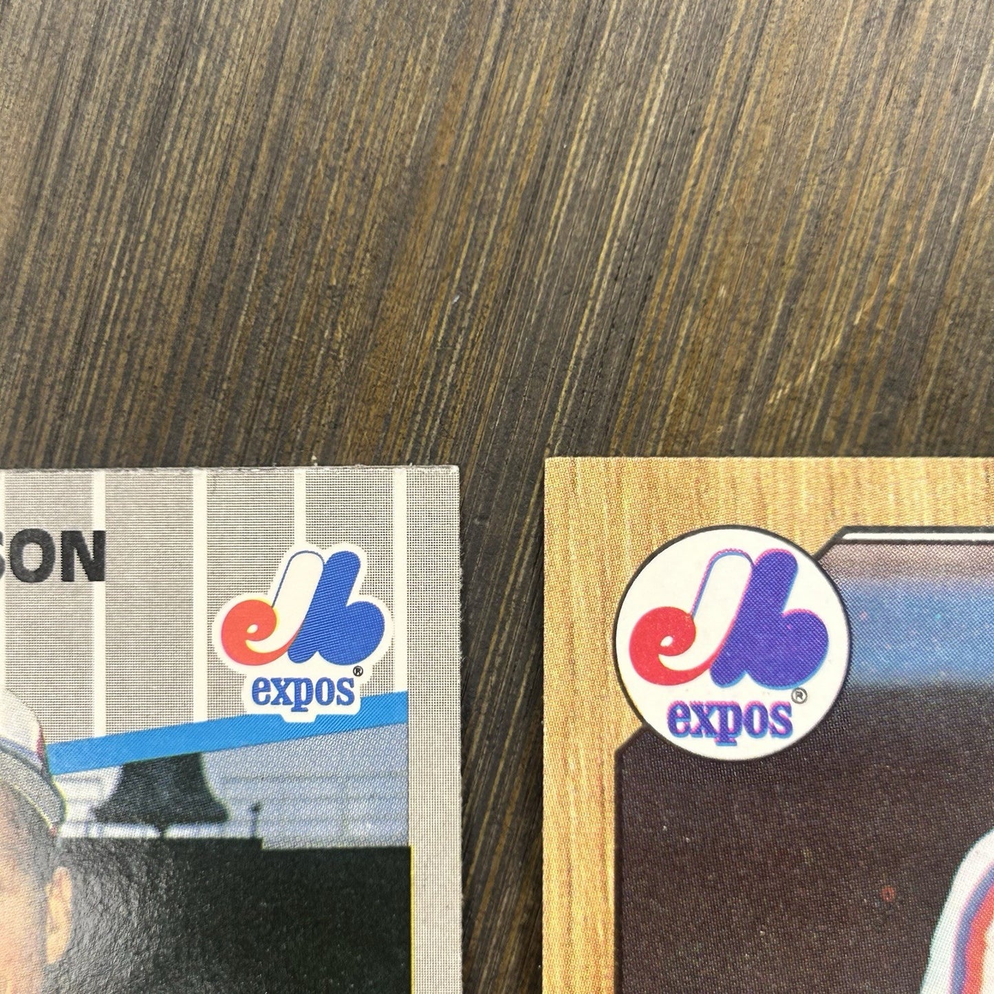 1989 Fleer Randy Johnson #381 Rookie Card & #345 Andre Dawson, #30 Tim Raines4