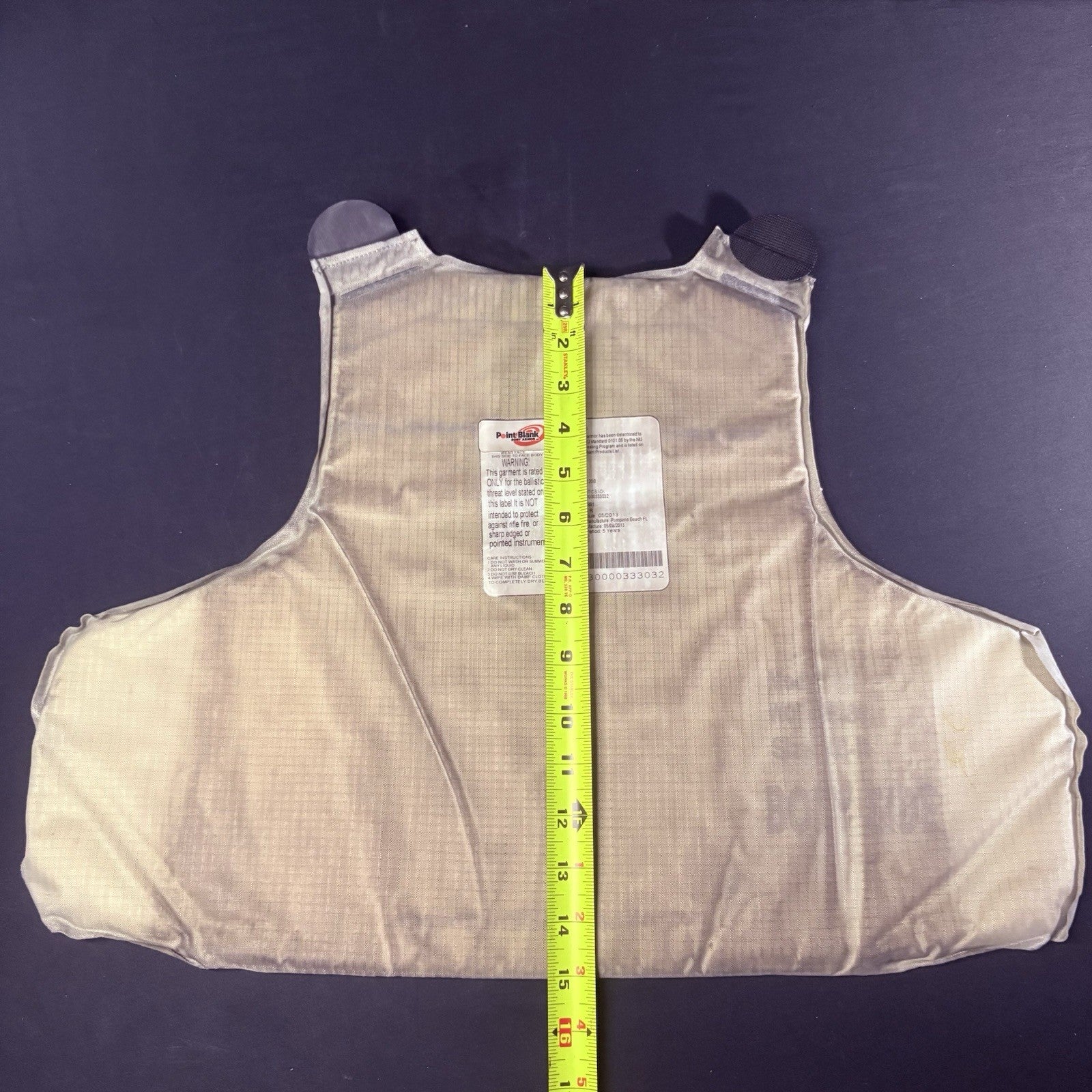 PB 3A Bullet Proof Vest Size Large IIIA Ballistic Concealable Body Armor10