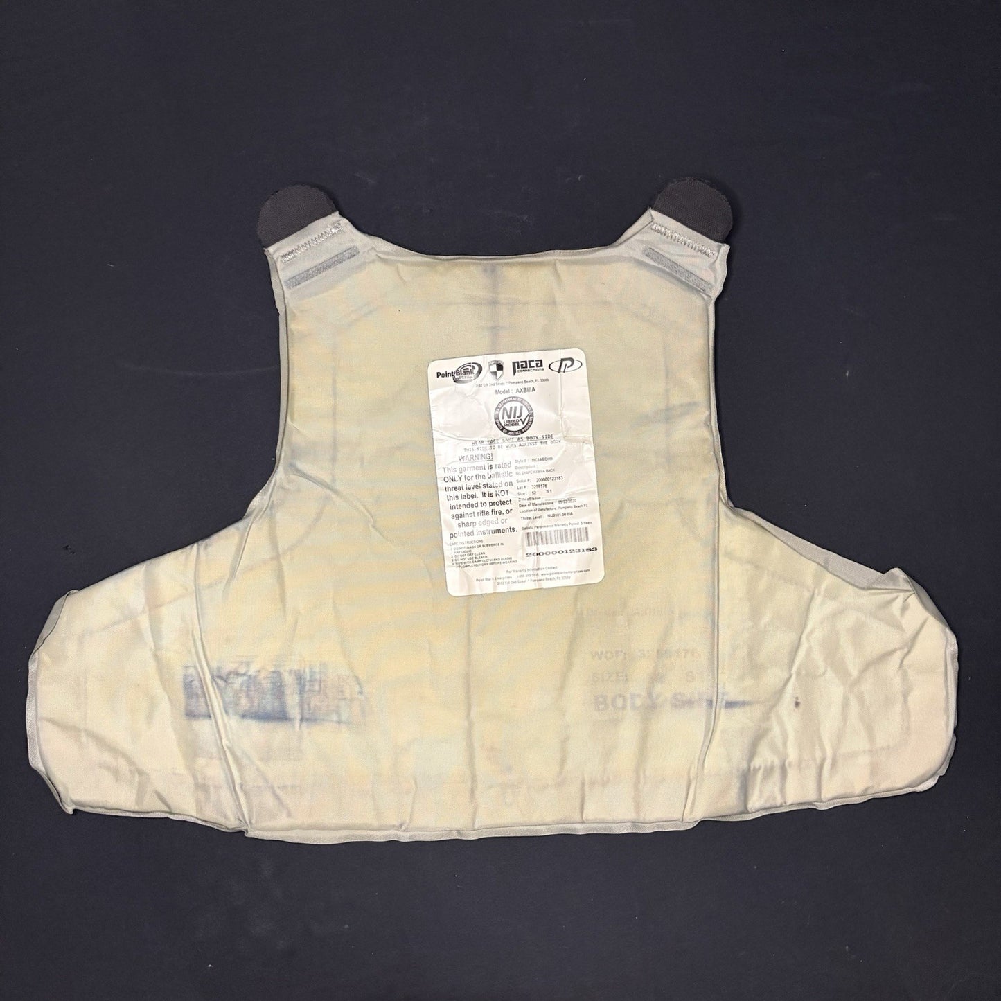 PB Armor Bullet Proof Vest 3A (IIIA) Size XL Short AXBIIIA ~2020~ Ballistic Vest10