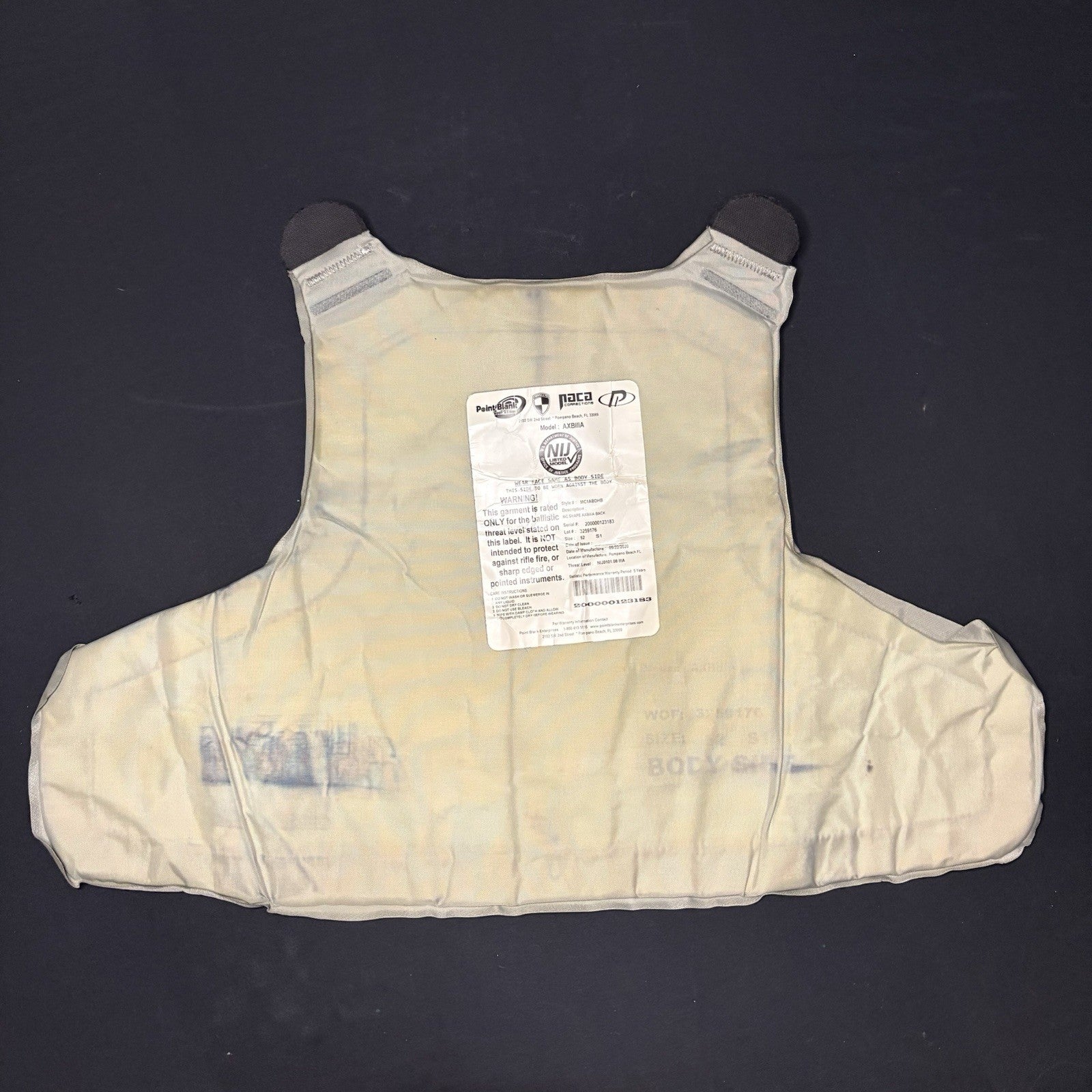 PB Armor Bullet Proof Vest 3A (IIIA) Size XL Short AXBIIIA ~2020~ Ballistic Vest10