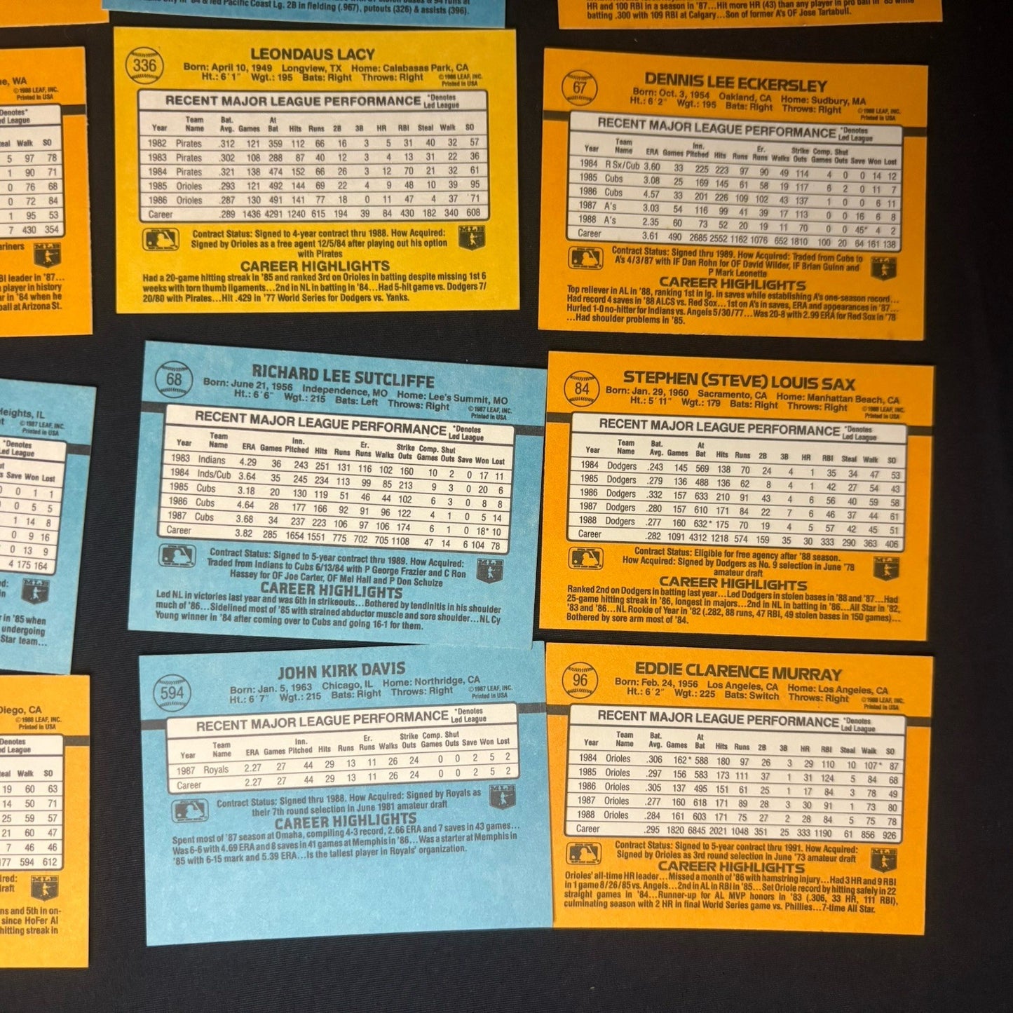 1988 Donruss Baseball Lot Of (30) Cards All High Grade See Photos13