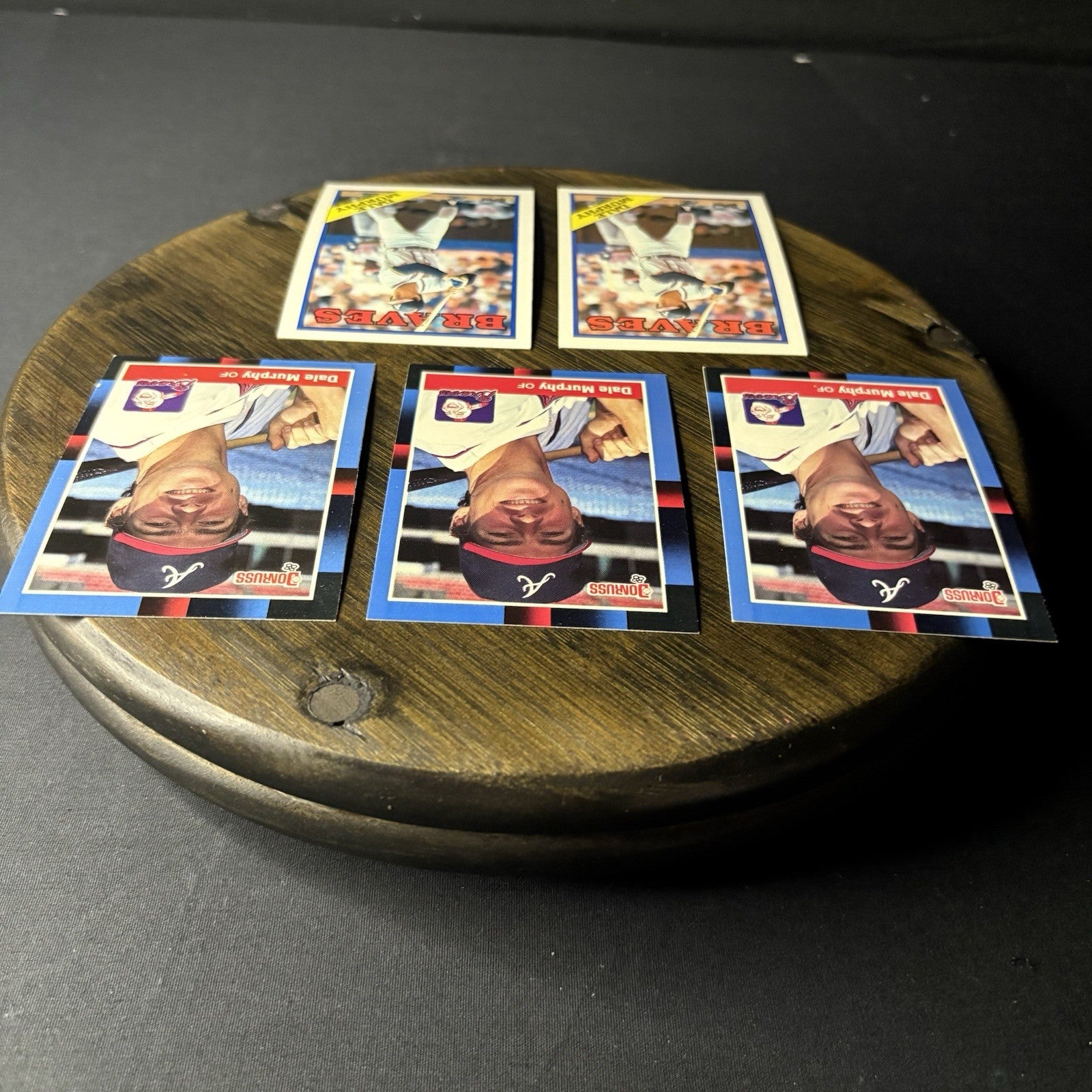 Dale Murphy 1988 (5) Card Lot Topps  #90 / Donruss #78 HIGH GRADE See Photos11