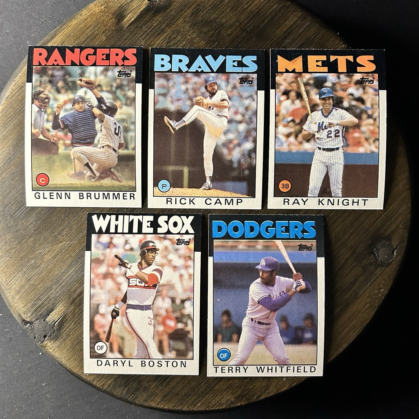 1986 Topps High Grade Cards #616, #319, #27, #139, #318 MLB Baseball (Lot Of 5)0