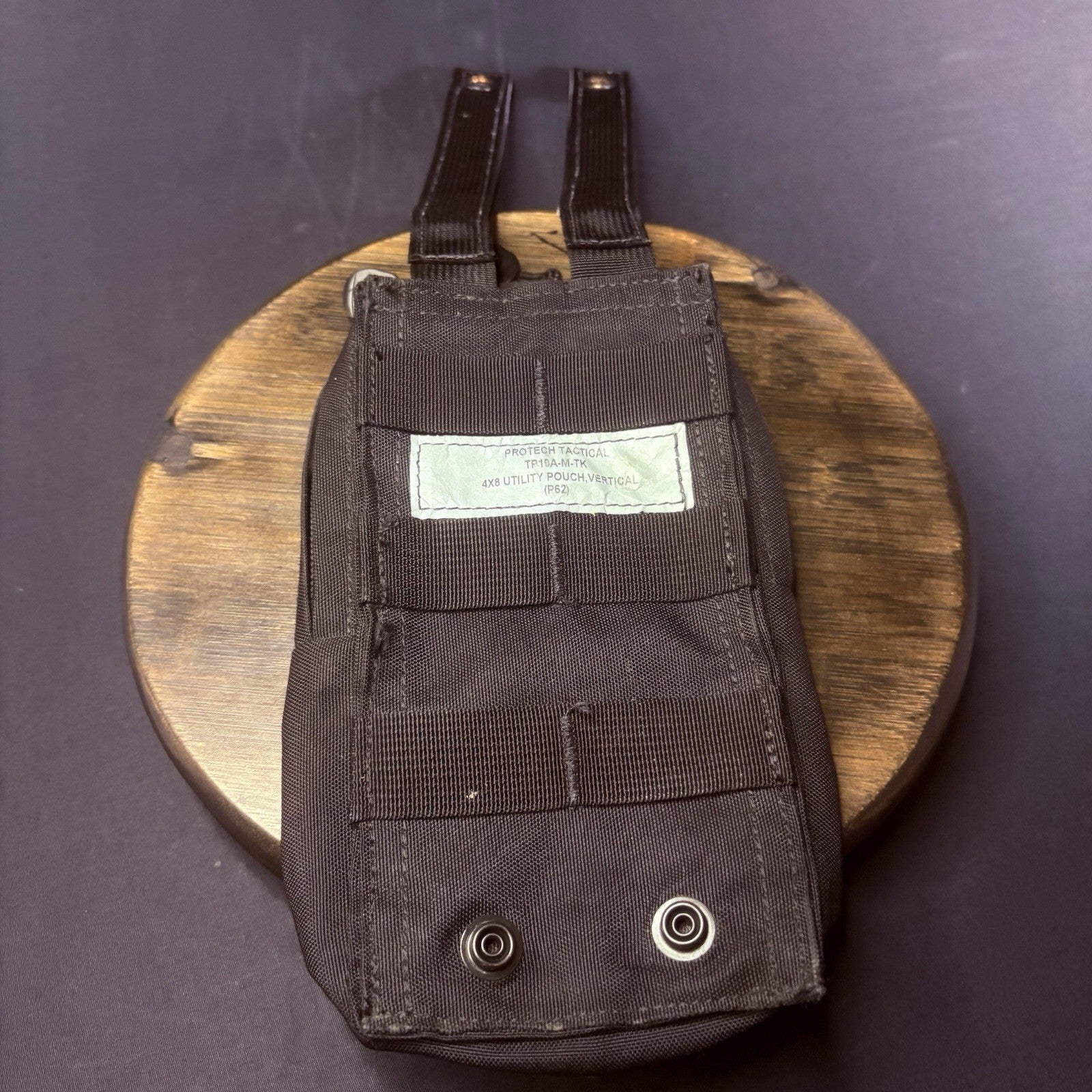Protech Tactical Safariland Utility Pouch 4"x8" Molle Vertical Black TP19A-M-TK6