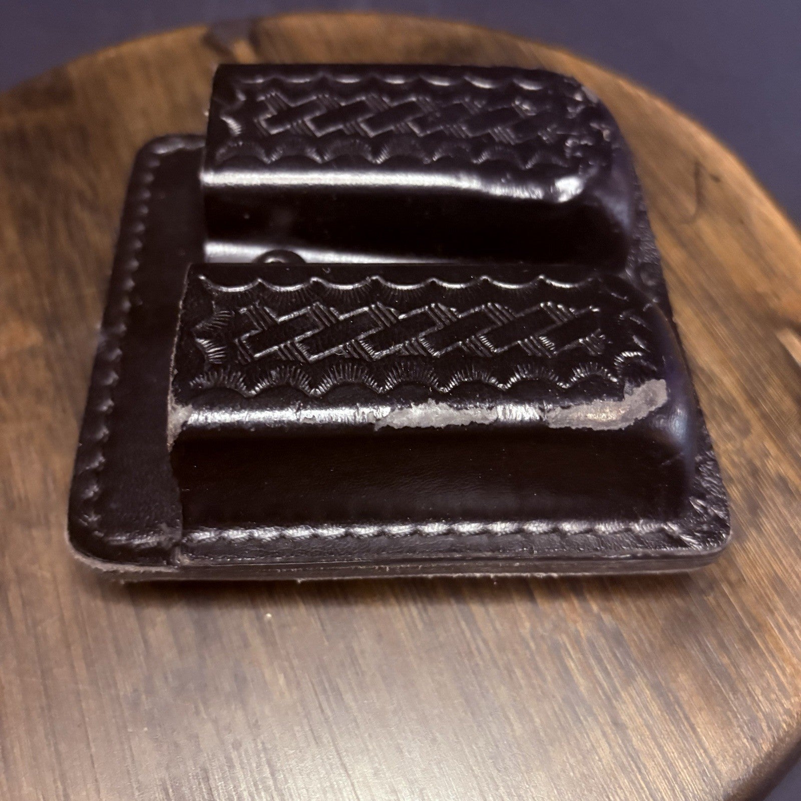 Safariland GLOCK 17 / 22 Double Mag Pouch 75 Open Top Basket Weave5