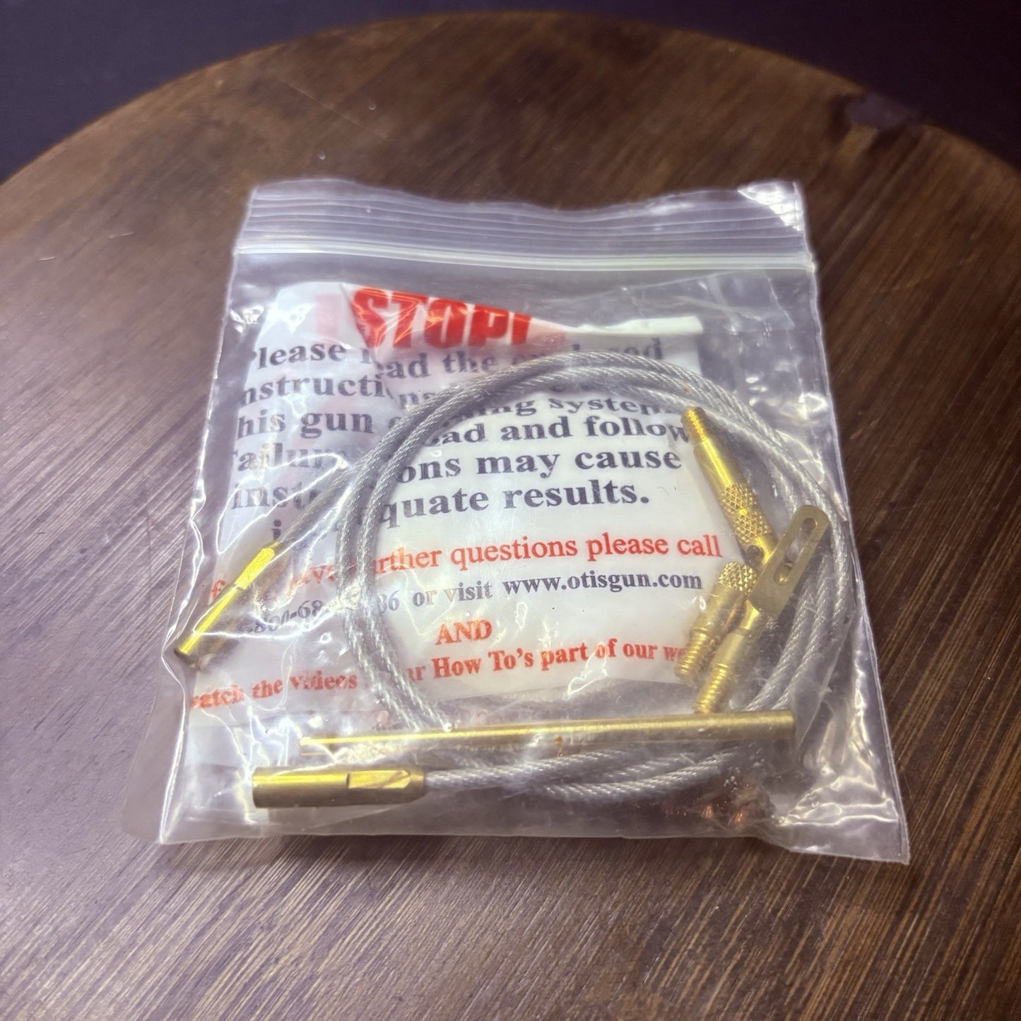 Ripcord Style Deluxe Cleaning Kit for Small Caliber w/THandle & Wire Cord5