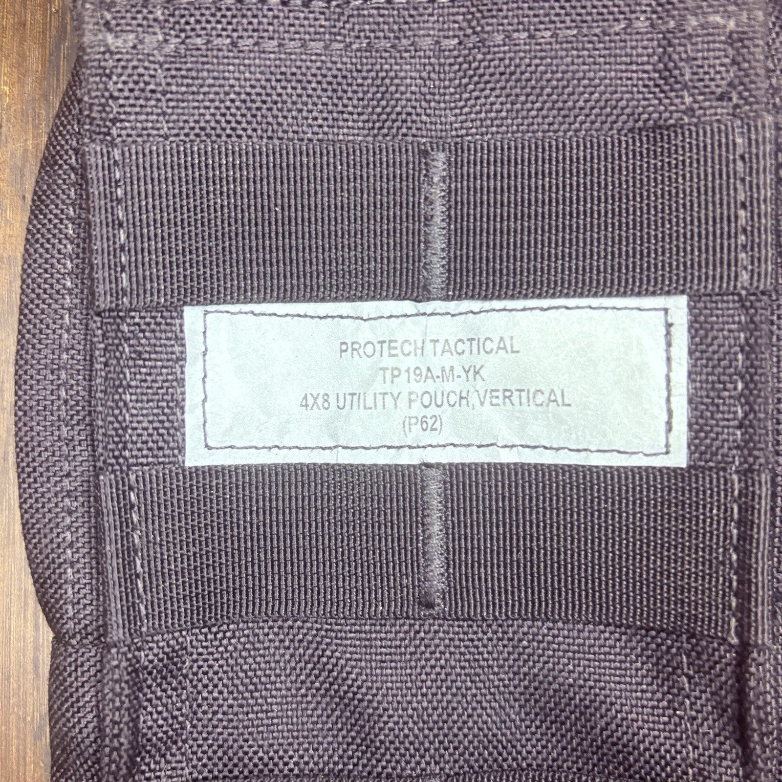 Protech Tactical Safariland Utility Pouch 4"x8" Molle Vertical Black TP19A-M-TK5