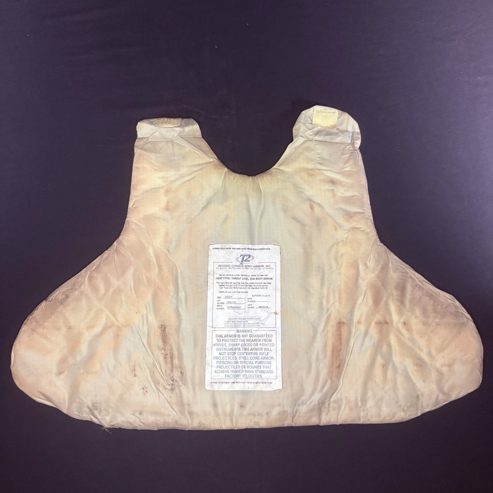 Second Chance 3A Bullet Proof Vest Size Large Concealable Ballistic IIIA Vest3