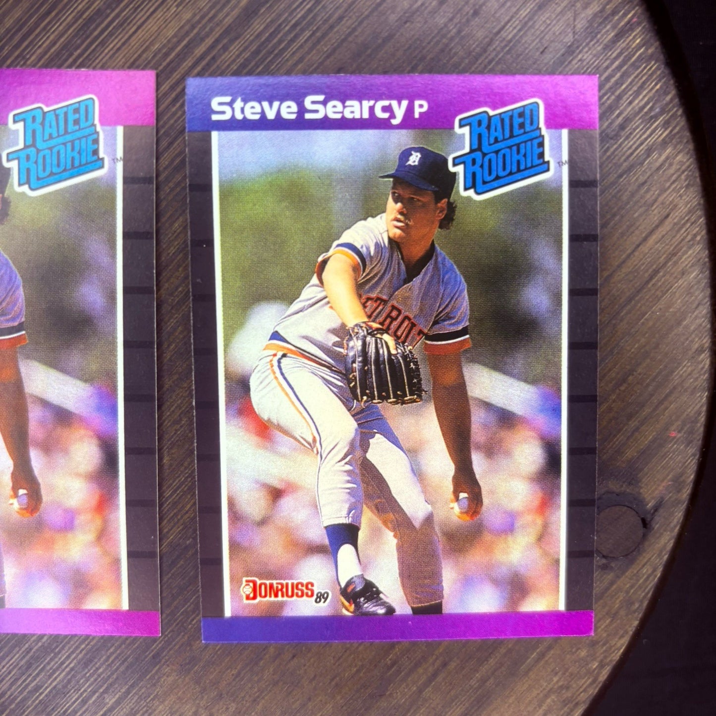 (Lot Of 3) 1989 Donruss # 29 STEVE SEARCY RATED ROOKIE Detroit Tigers Knoxville4